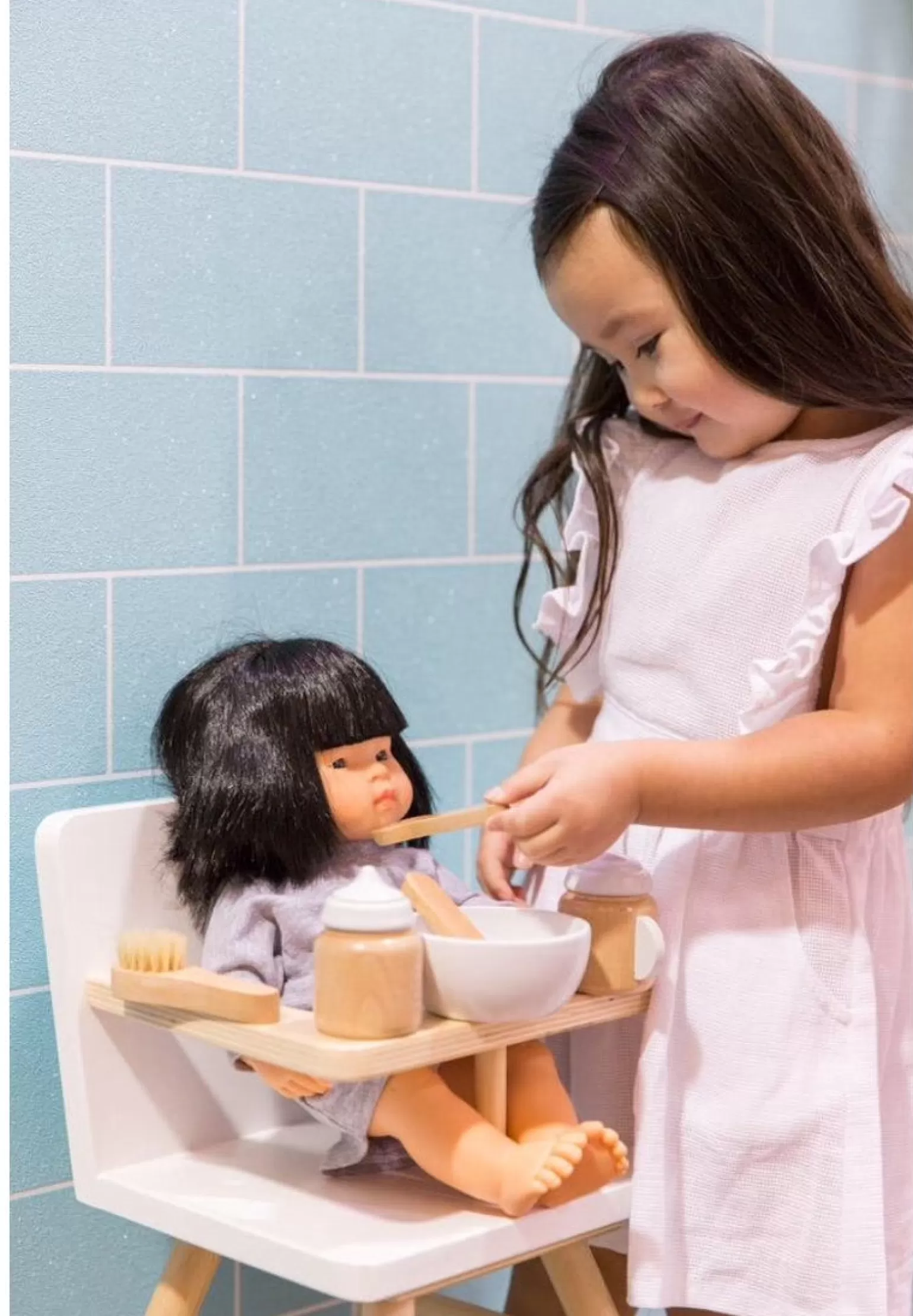 Shop -Wooden Doll Accessory Kit In Wood Pretend + Imaginative Play