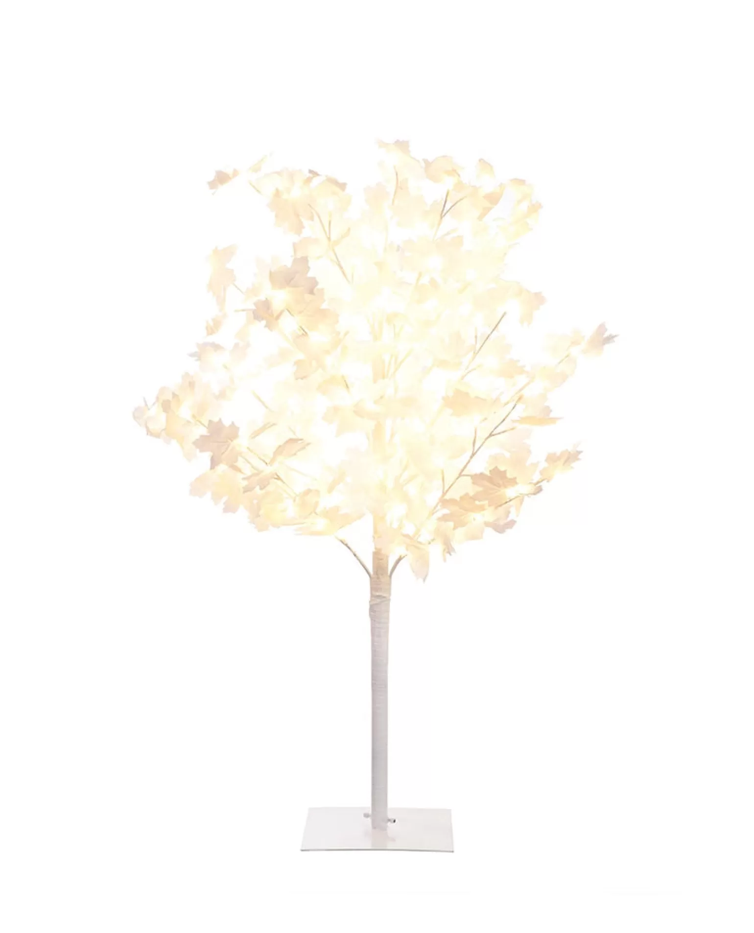 Papaya Maple Leaf Led Tree In White