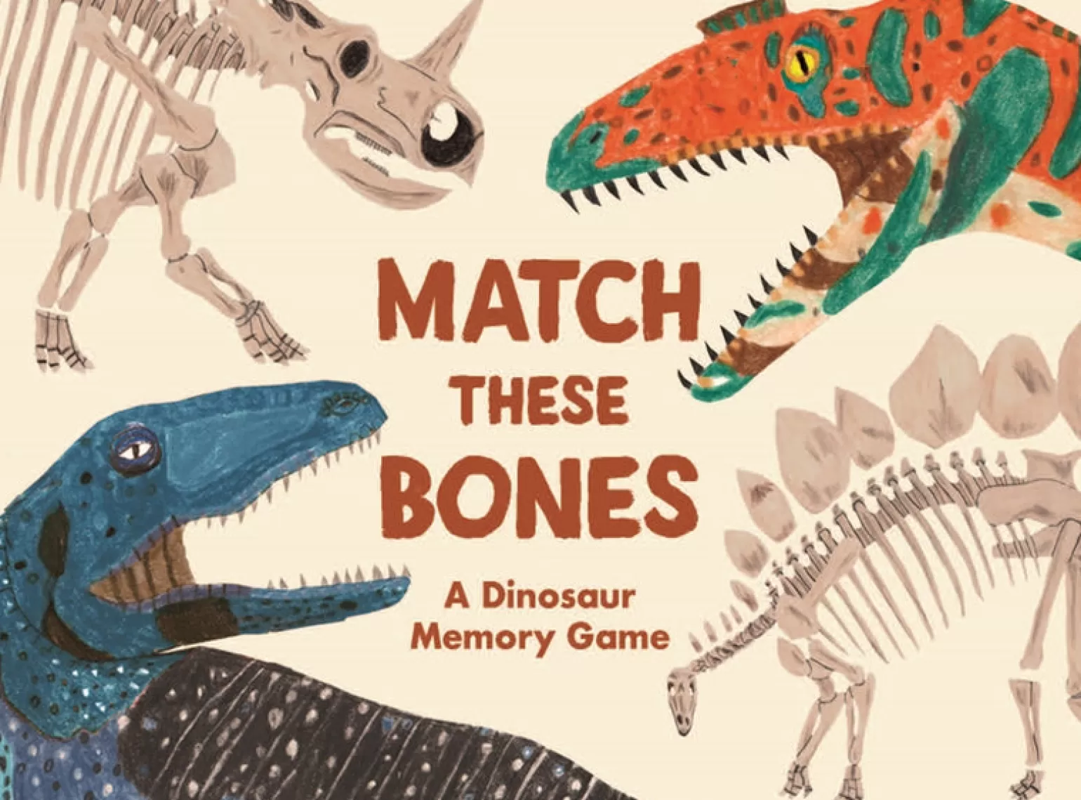 Laurence King Match These Bones - A Dinosaur Memory Game