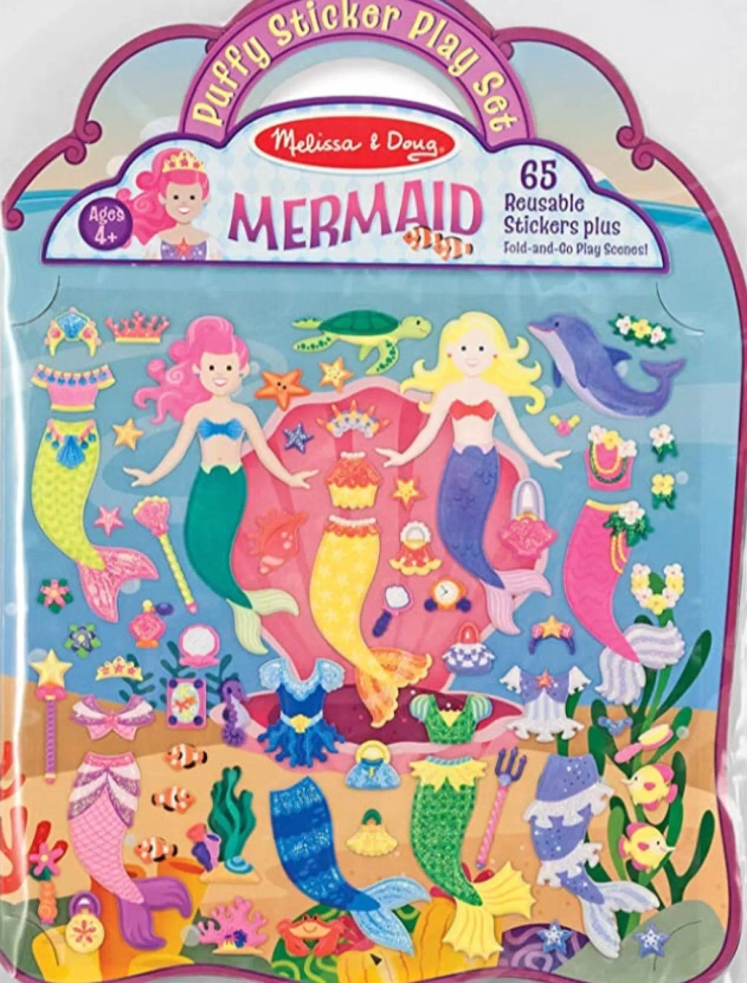 Clearance - Puffy Sticker Play Set, Mermaid Arts + Crafts