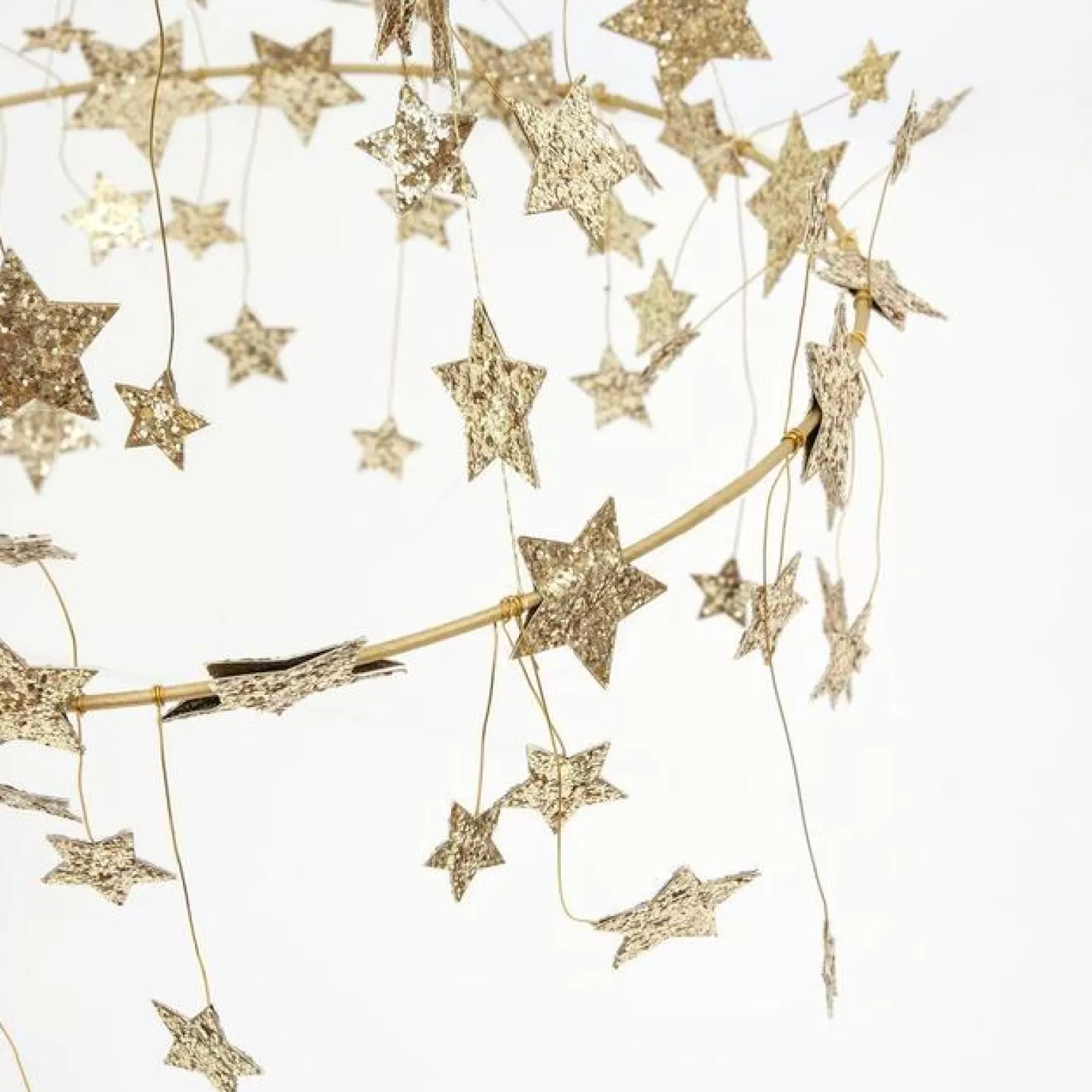 Merri Merri Gold Glitter Star Chandelier