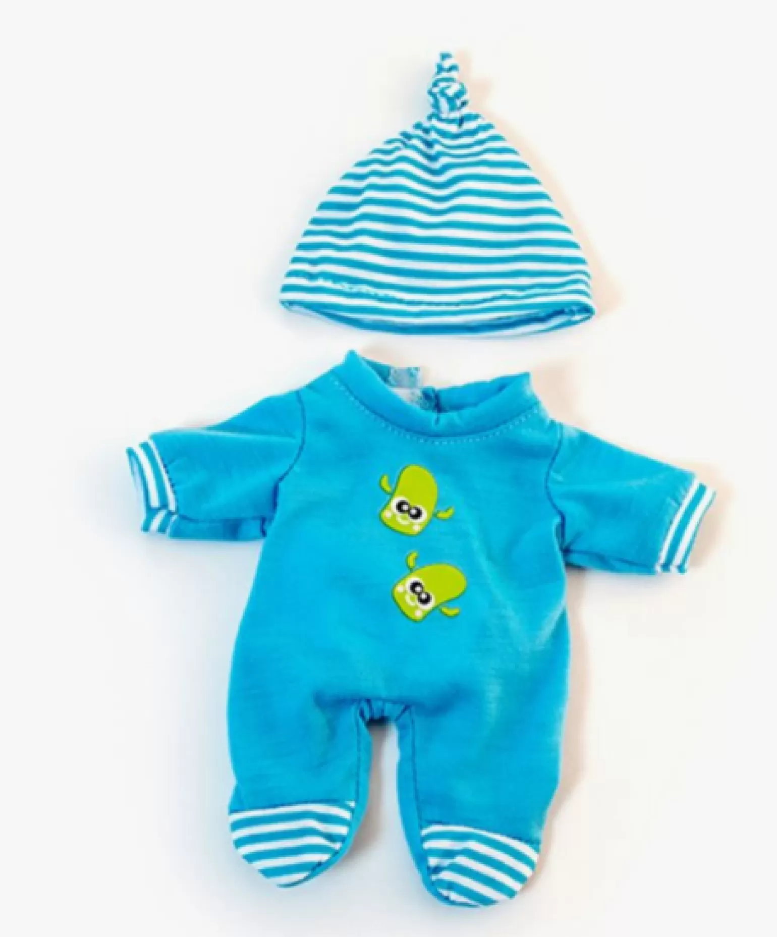 Clearance - Dolls Clothing 21Cm Blue Winter Pyjamas Dolls + Accessories