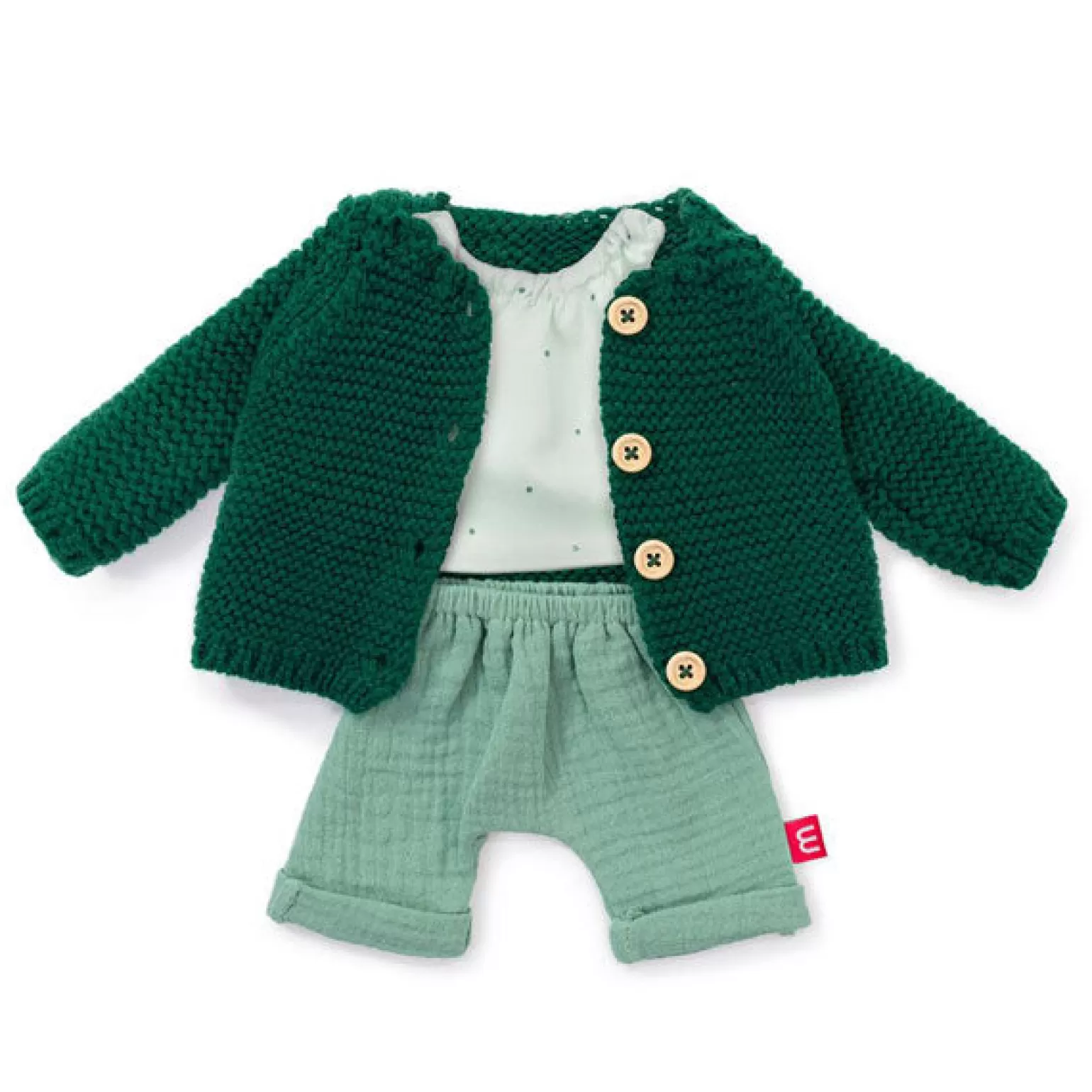 Sale - Dolls Clothing 38-42Cm Green Forest Outfit Dolls + Accessories