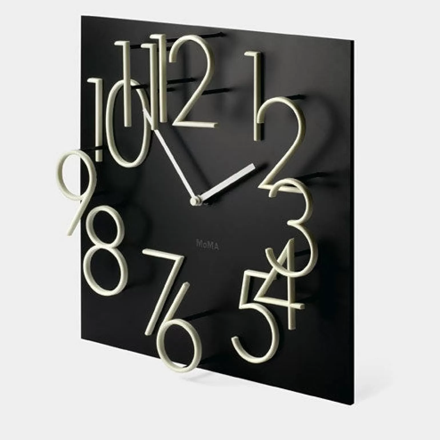 Other Moma - Glow In The Dark Clock In Black