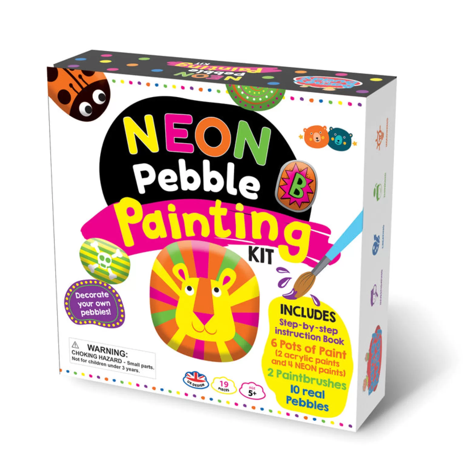 Outlet Neon Pebble Painting Kit Arts + Crafts