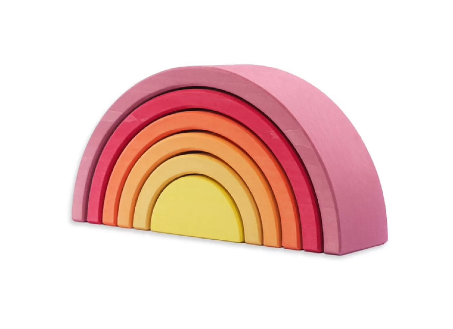 Clearance - Wooden Rainbow 6 Pieces, Pink Pretend + Imaginative Play