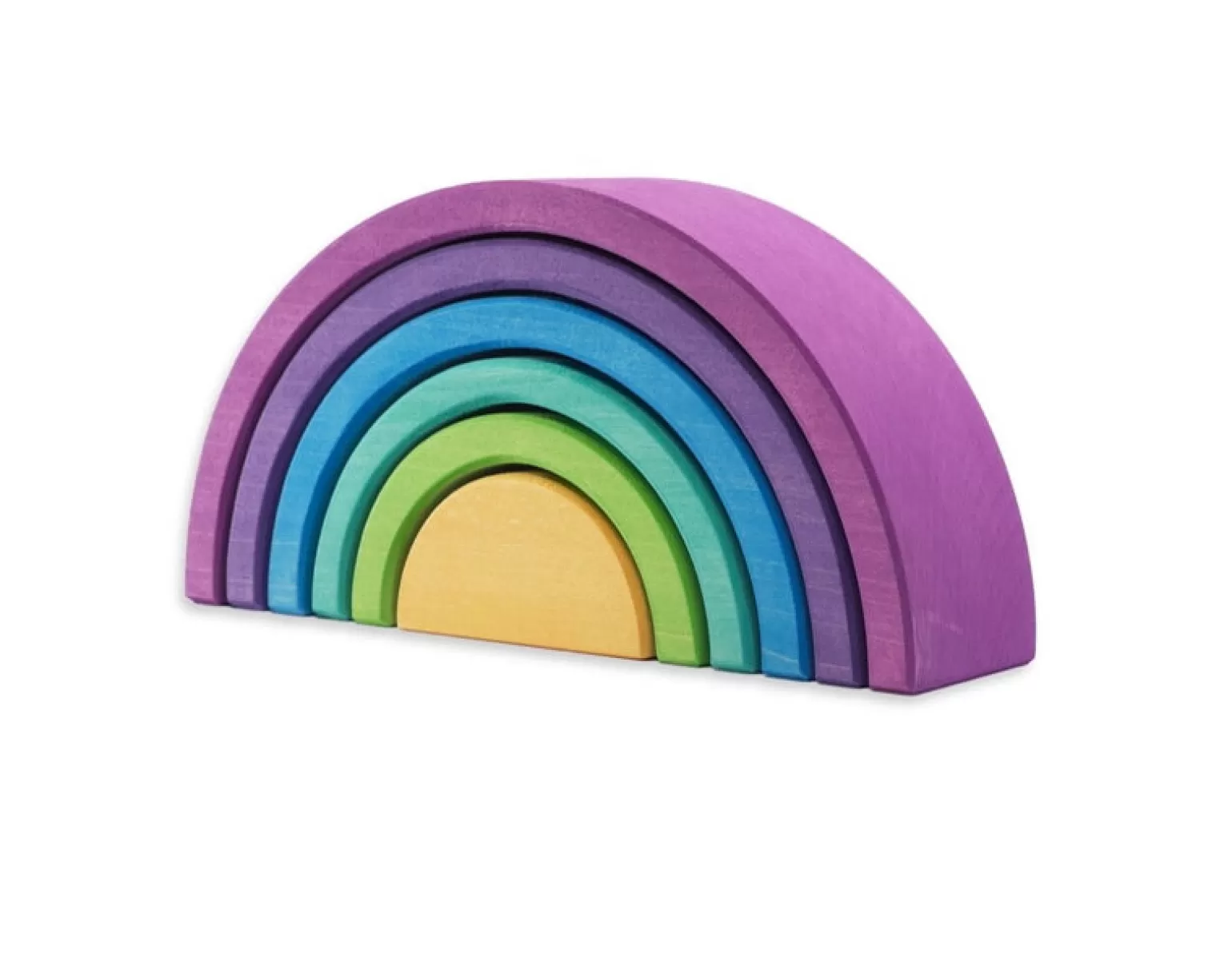 Hot - Wooden Rainbow 6 Pieces, Purple Wooden Toys