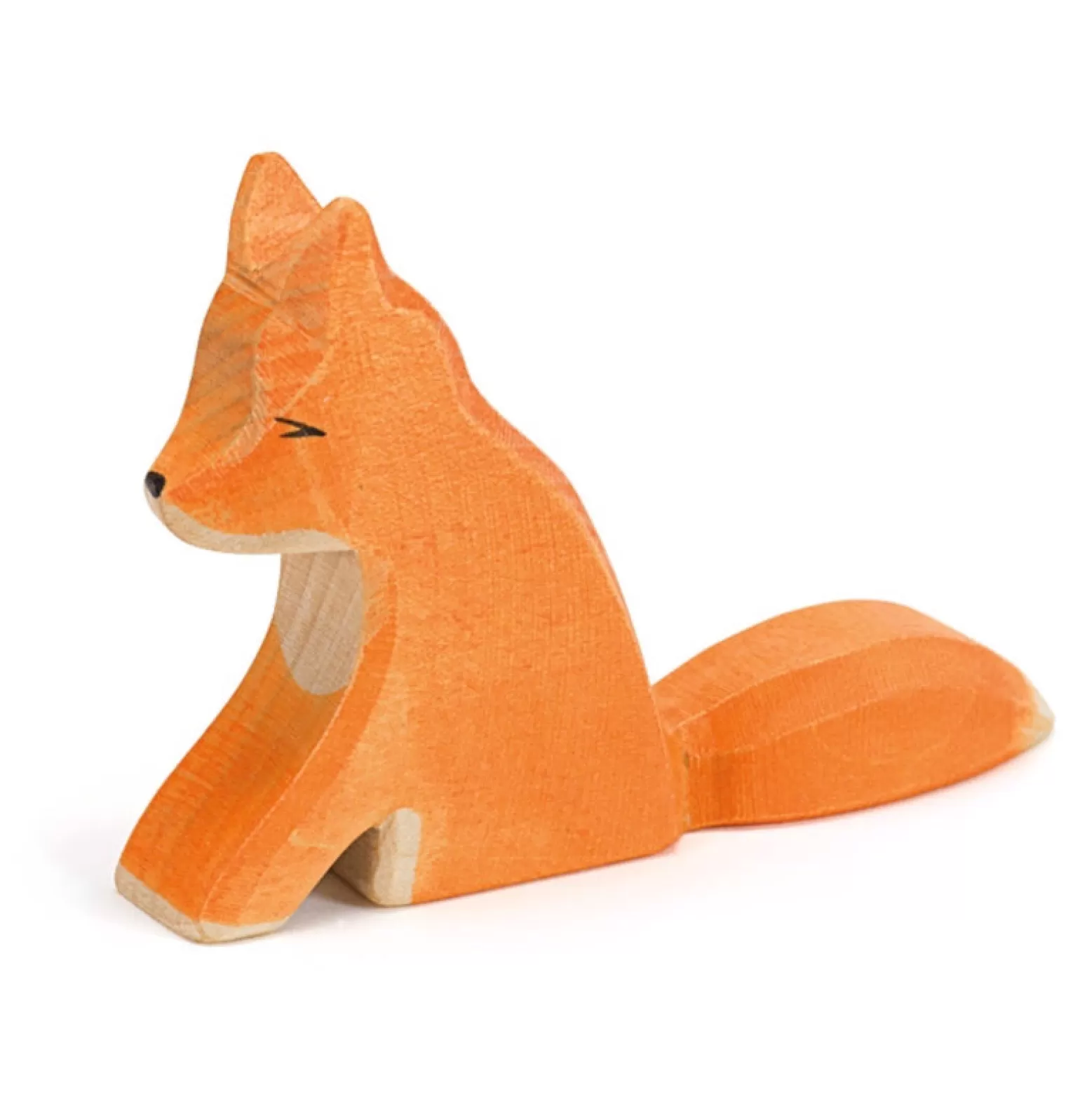 Fashion Wooden Fox Sitting Animals + Figurines