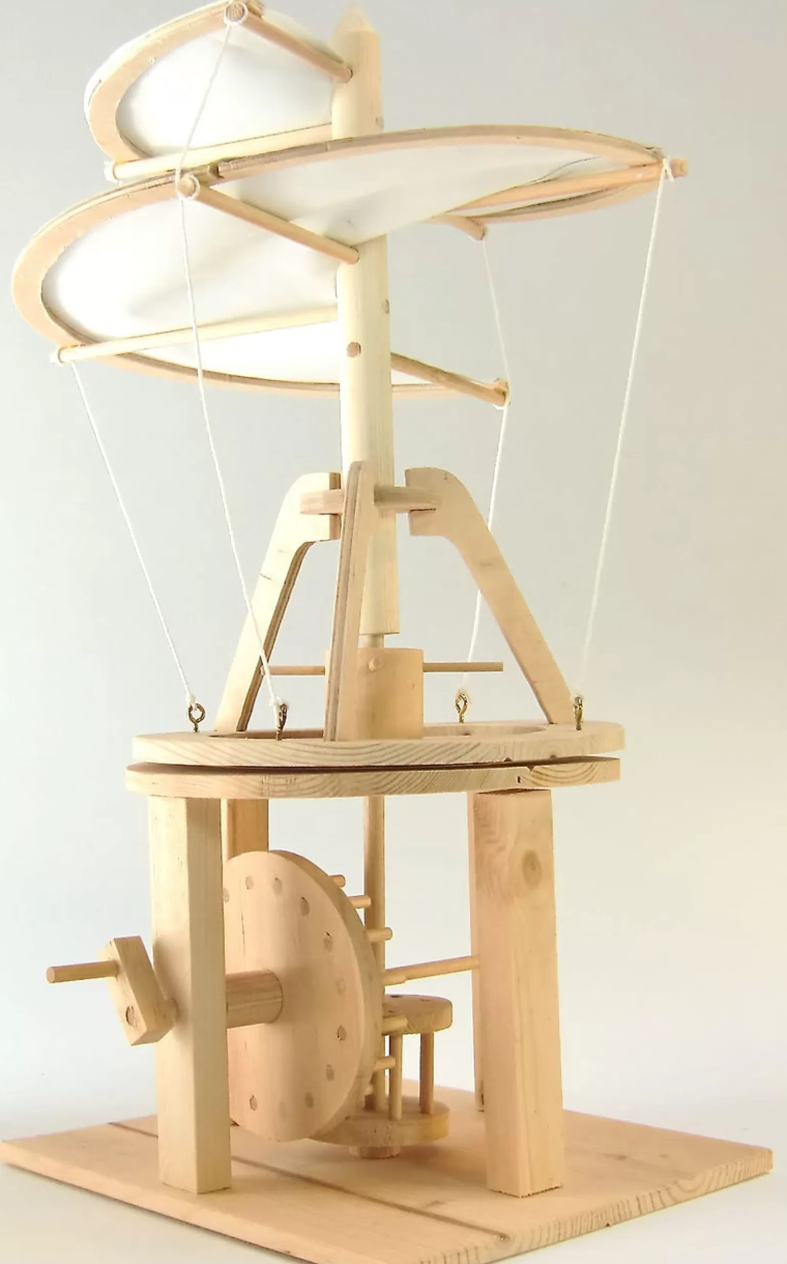 Pathfinders - Leonardo Da Vinci Helicopter In Wood