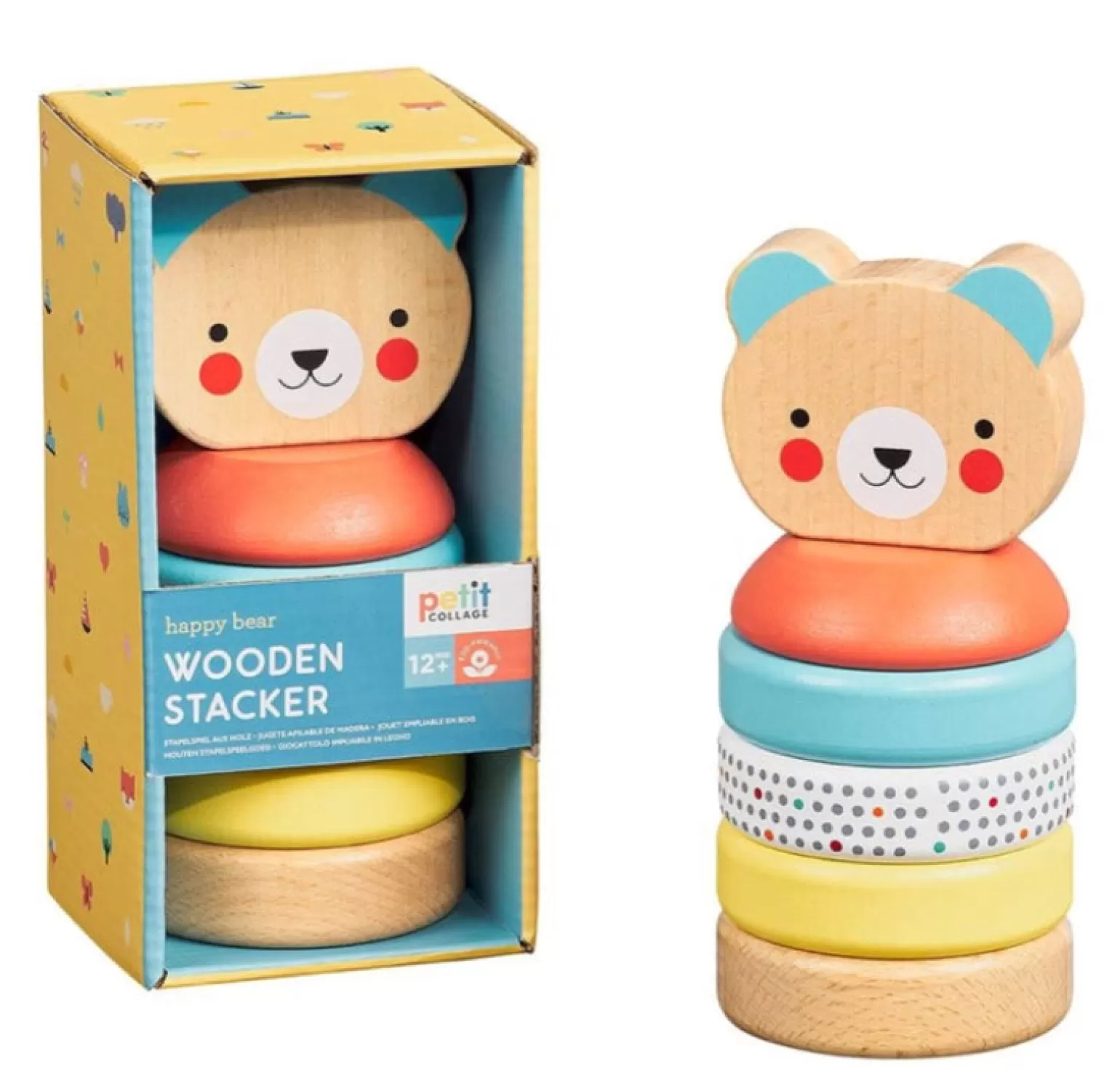 Sale - Happy Bear Wooden Stacker Toy Wooden Toys