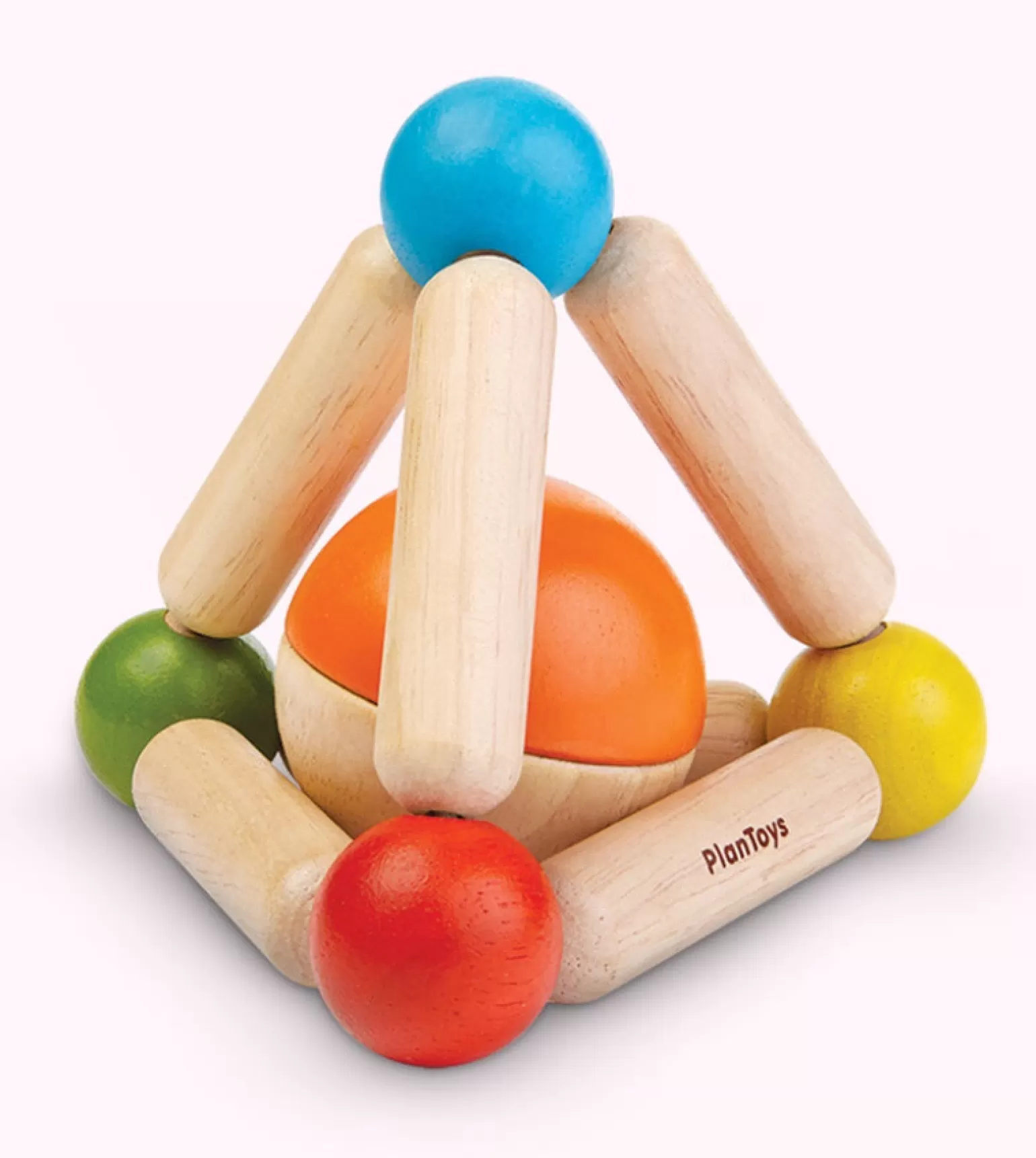 Plan Toys - Triangle Wooden Baby Rattle