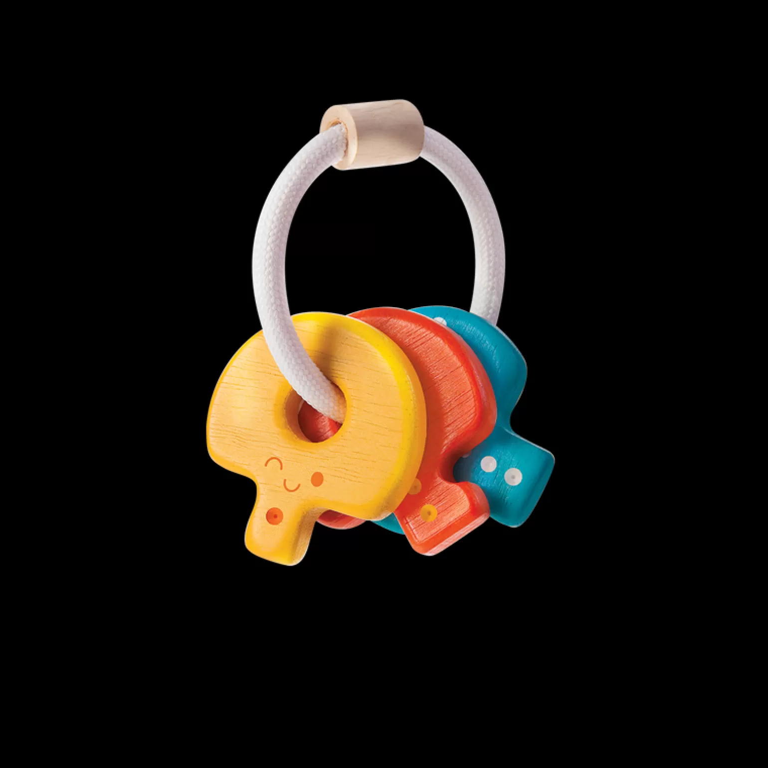 Plan Toys Wooden Baby Key Rattle