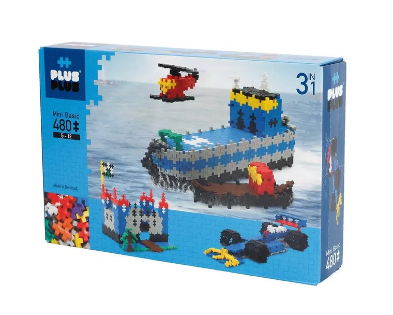 Plus Plus - Mini Basic - 480 Pieces 3 In 1