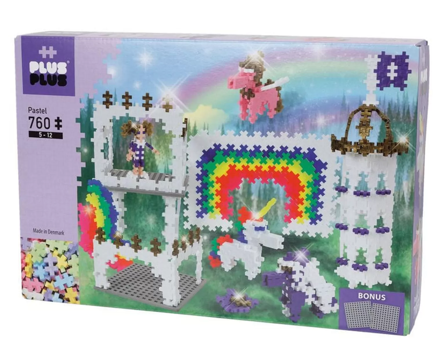 Plus Plus - Mini Pastel - Rainbow Castle 760 Pieces