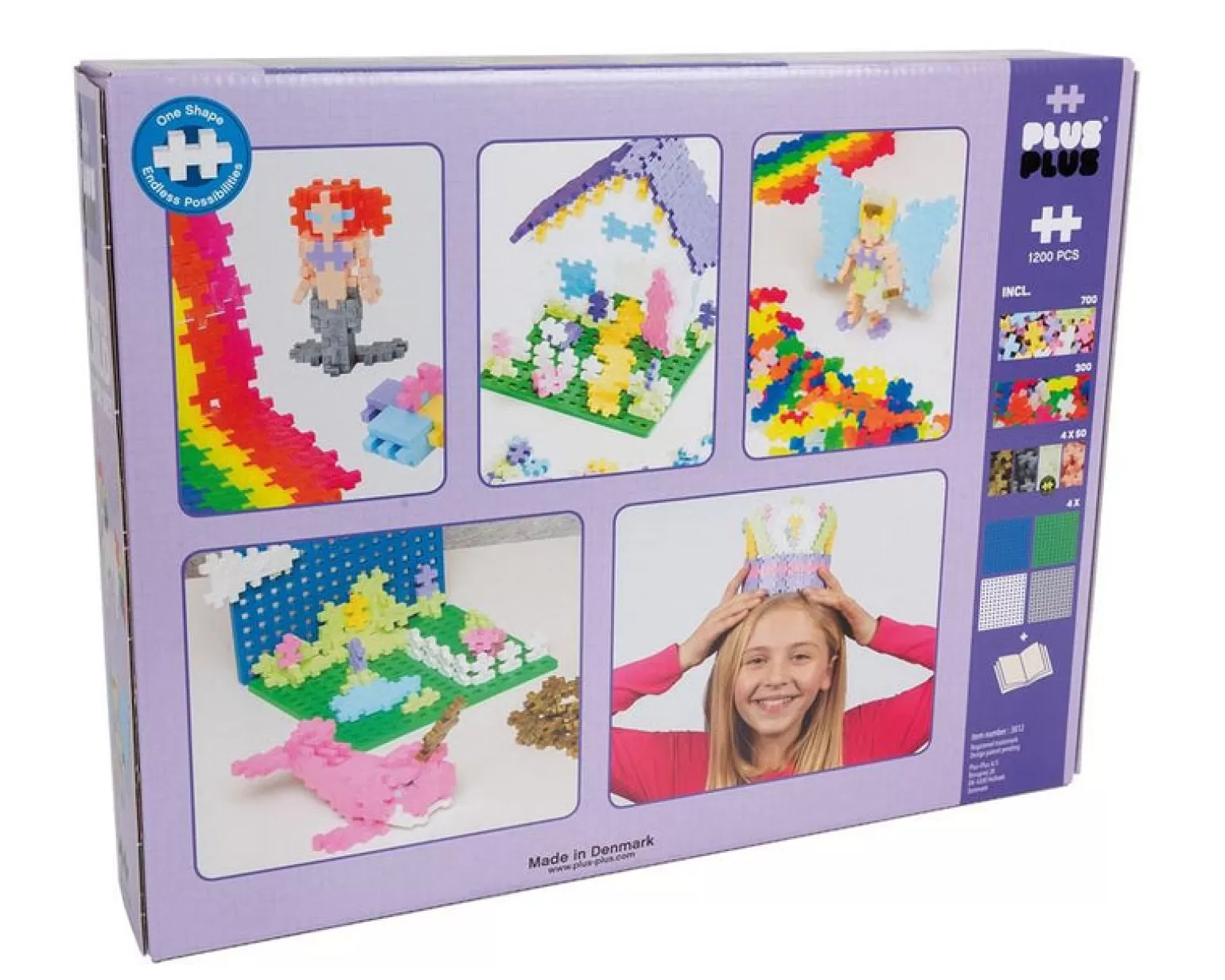Plus Plus - Pastel - Learn To Build Super Set 1200 Pieces