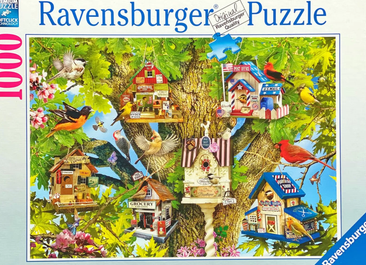 Ravensburger - Jigsaw Puzzle, 1000 Pieces, Bird Village