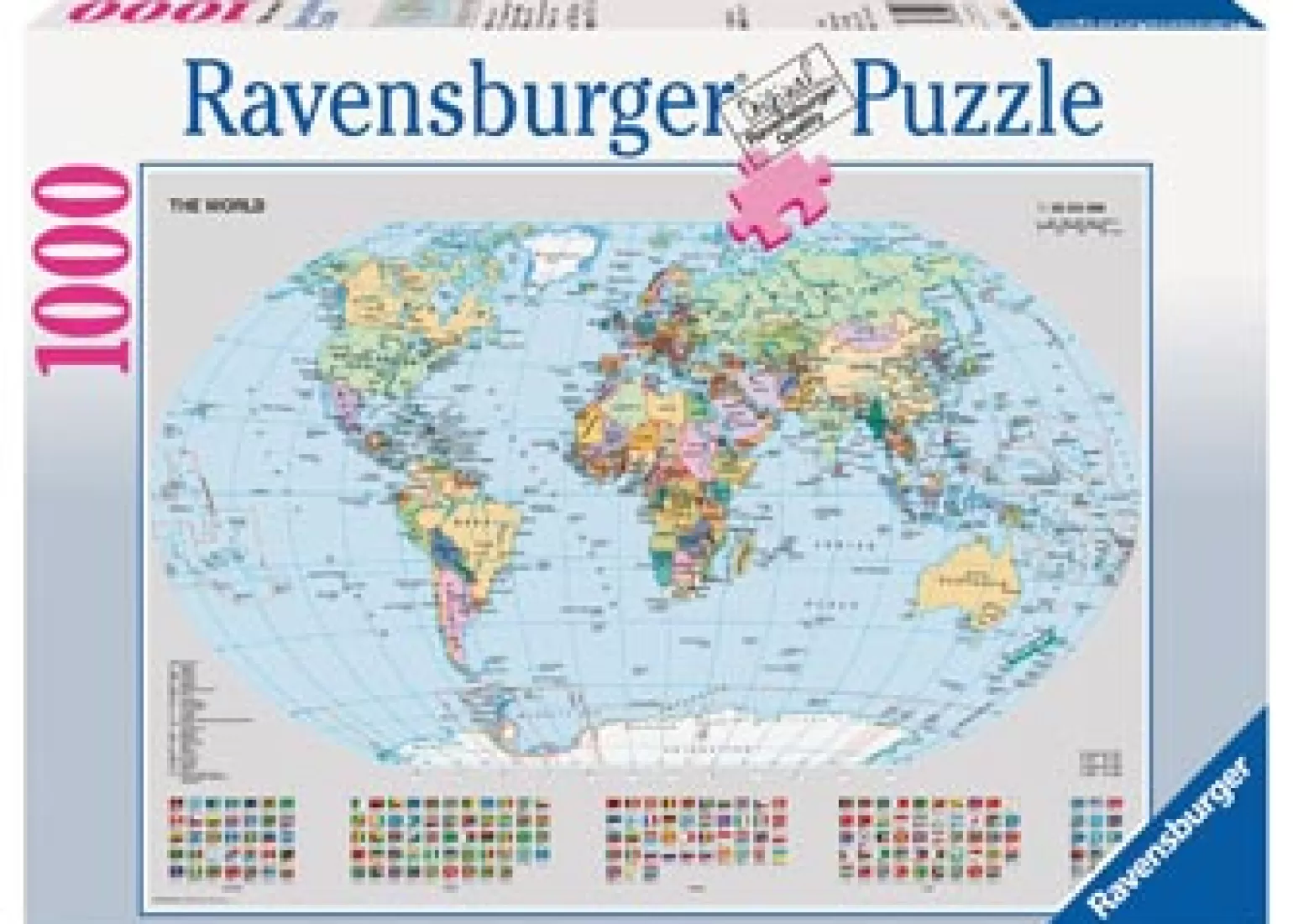 Ravensburger - Jigsaw Puzzle, 1000 Pieces, Political World Map