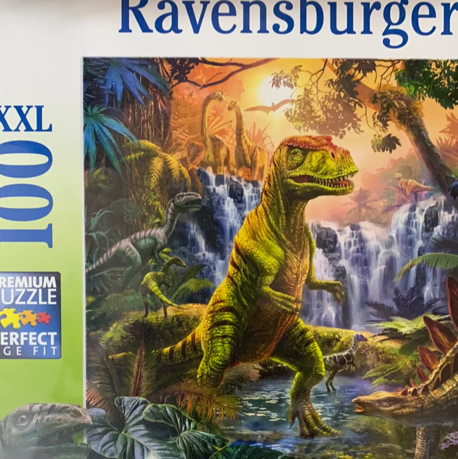 Ravensburger - Jigsaw Puzzle, 100 Dinosaur Oasis