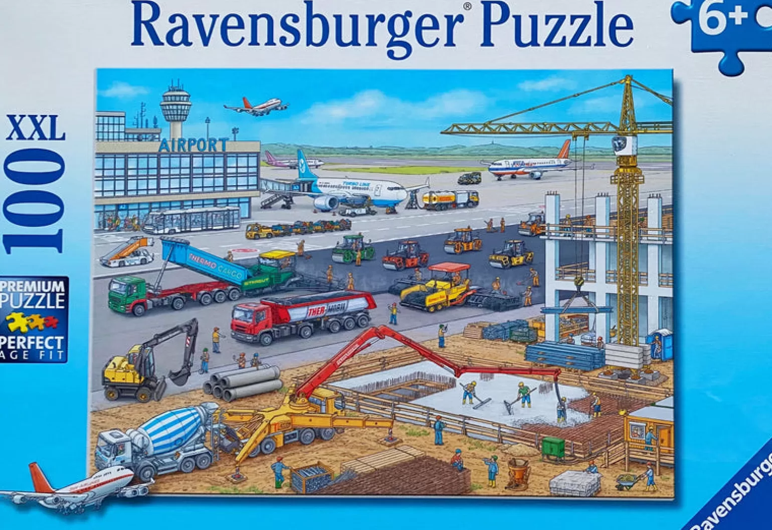 Ravensburger - Jigsaw Puzzle, 100 Pieces, Airport Construction