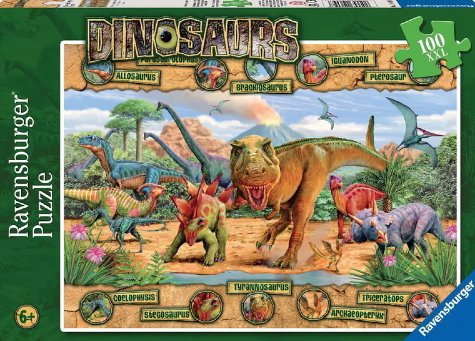 Ravensburger - Jigsaw Puzzle, 100 Pieces, Dinosaurs