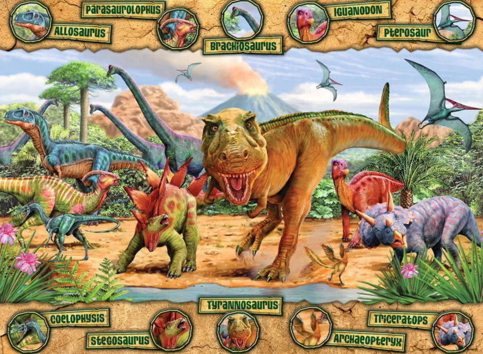 Ravensburger - Jigsaw Puzzle, 100 Pieces, Dinosaurs