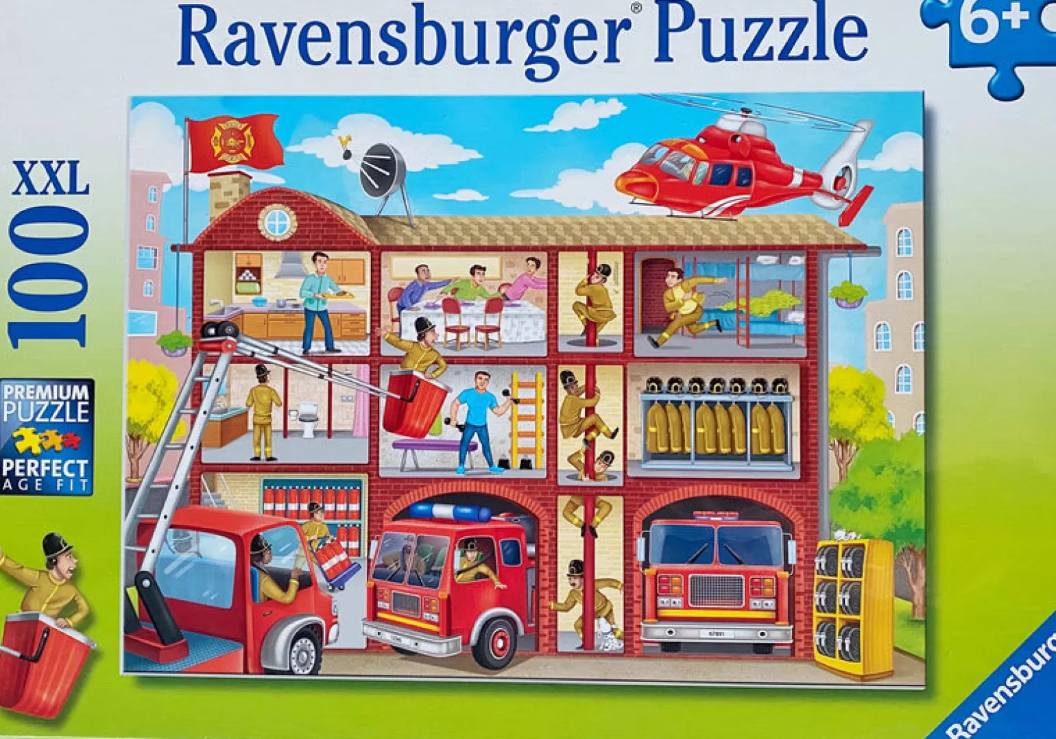 Ravensburger - Jigsaw Puzzle, 100 Pieces, Fire House Frenzy