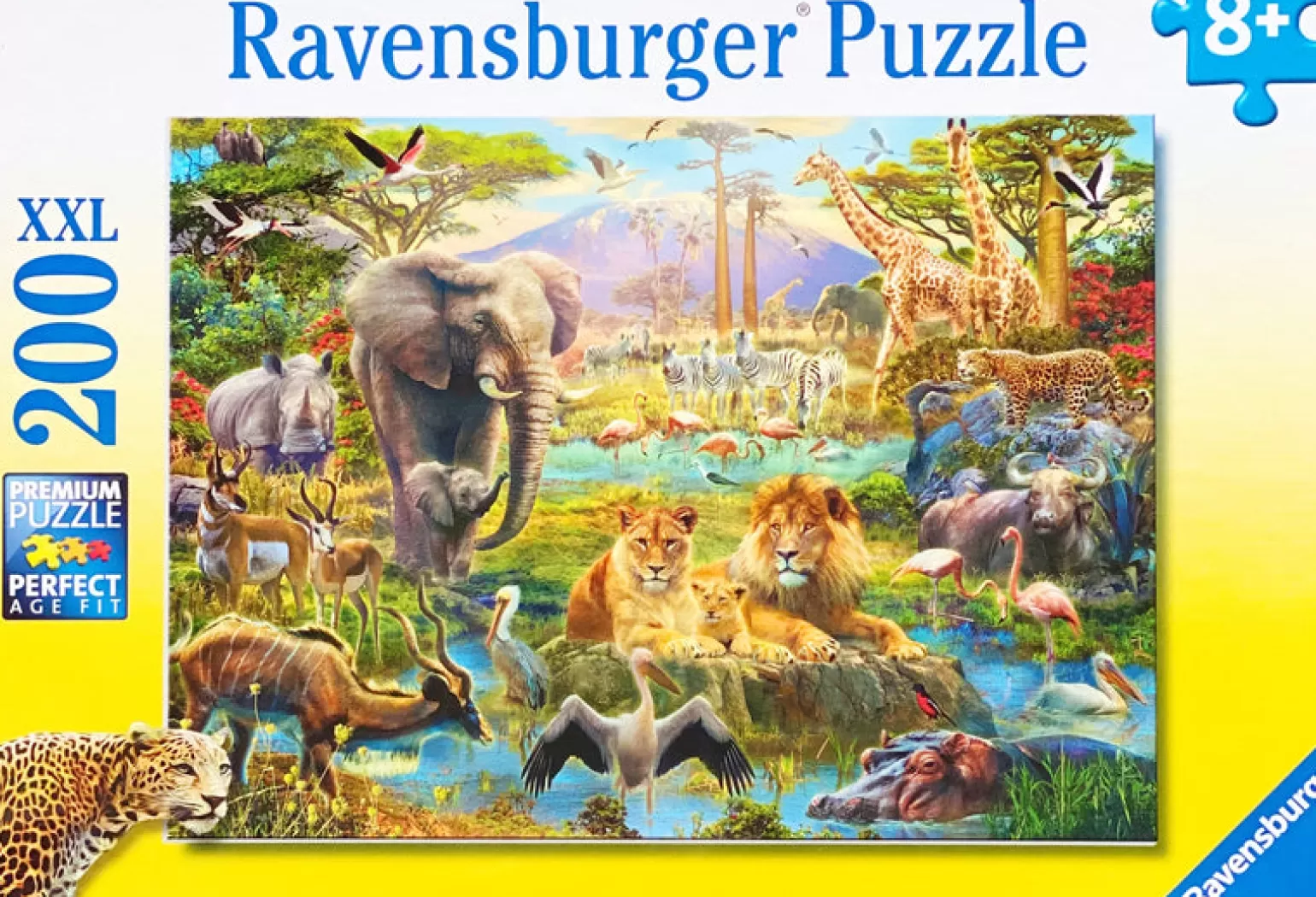 Ravensburger - Jigsaw Puzzle, 200 Pieces, Animals Of The Savanna