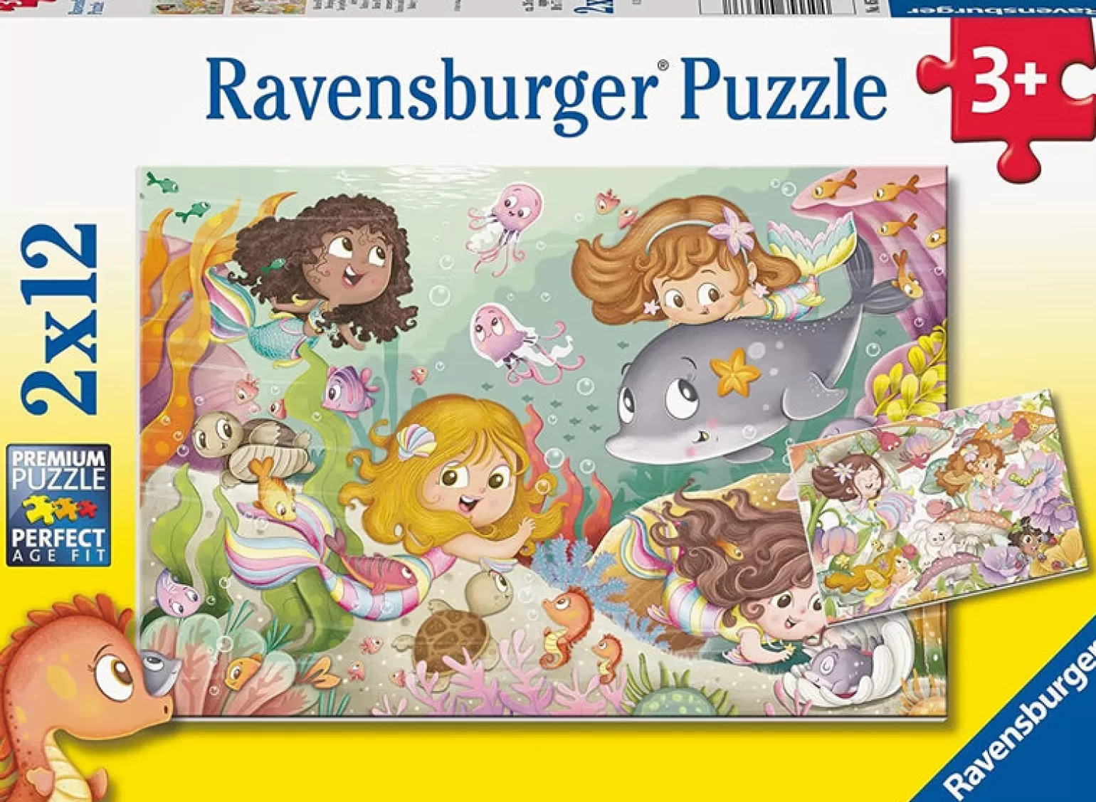 Ravensburger - Jigsaw Puzzle, 2X12 Pieces, Fairies And Mermaids