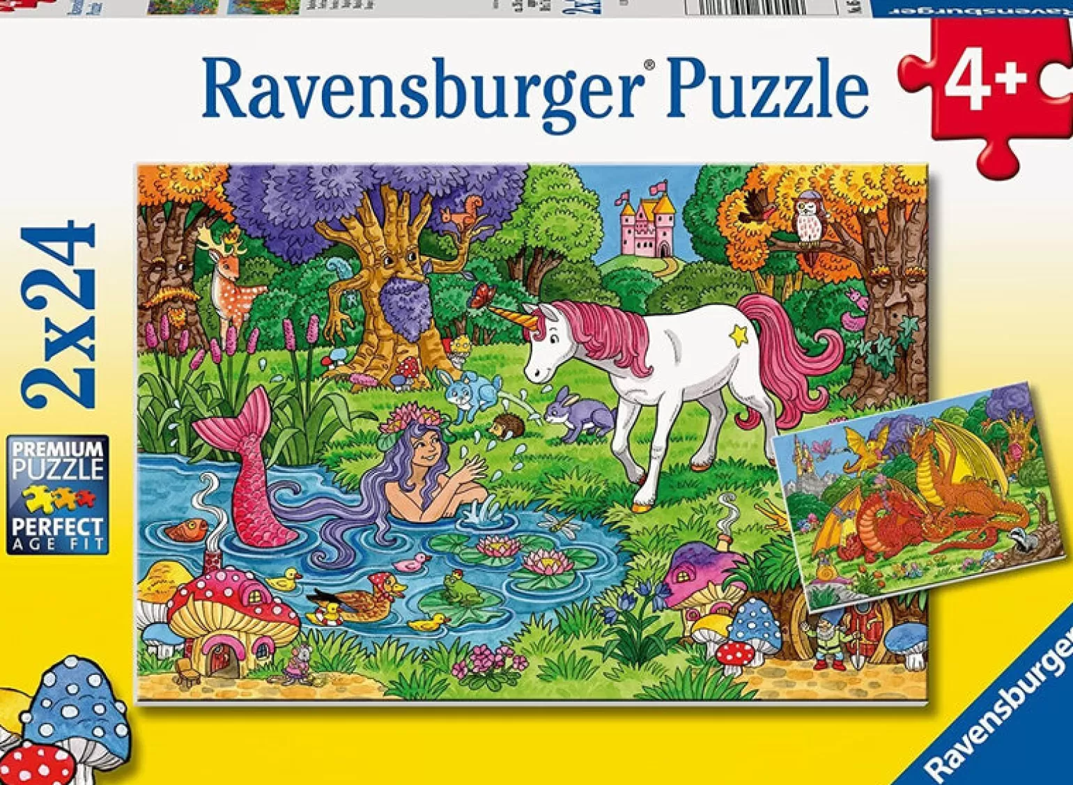 Ravensburger - Jigsaw Puzzle, 2X24 Pieces, Magical Forest