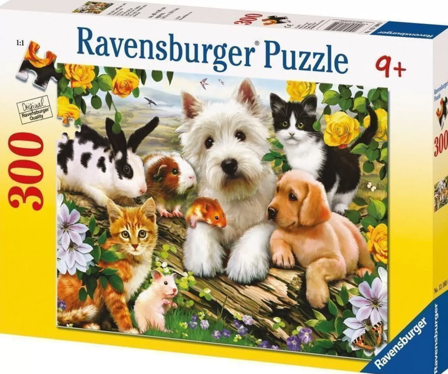 Ravensburger - Jigsaw Puzzle, 300 Pieces, Happy Animal Buddies