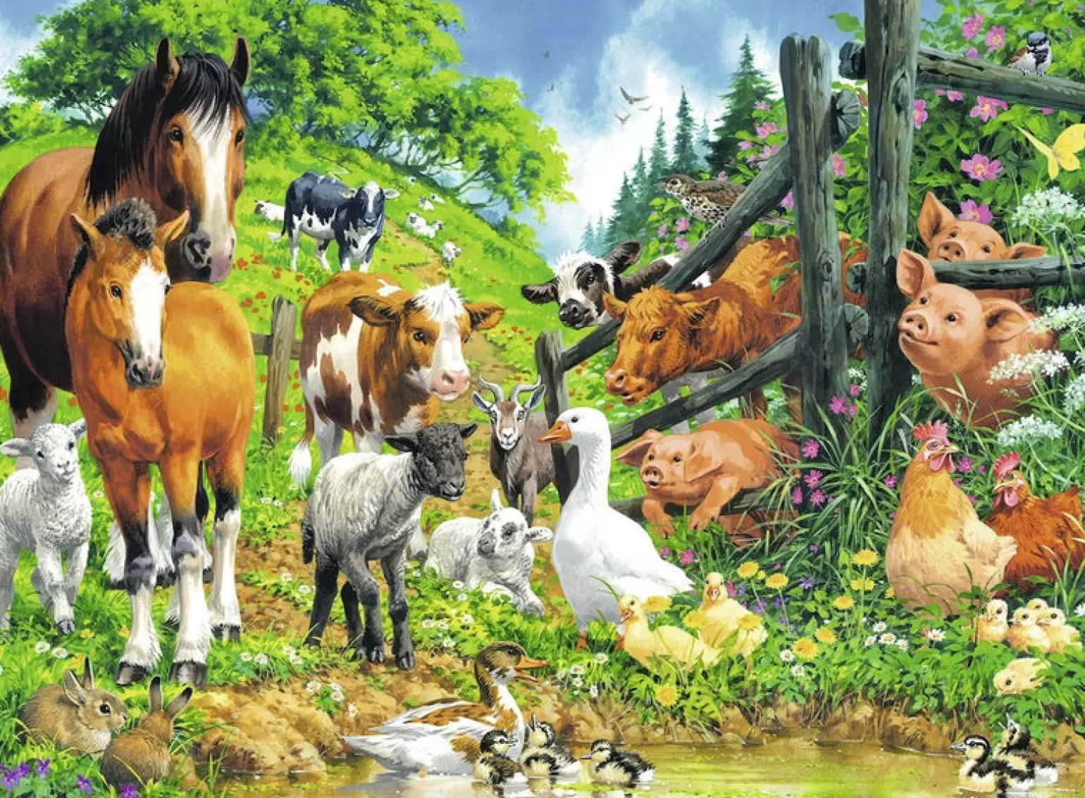 Ravensburger Puzzle 100 Pieces Animals Get Together