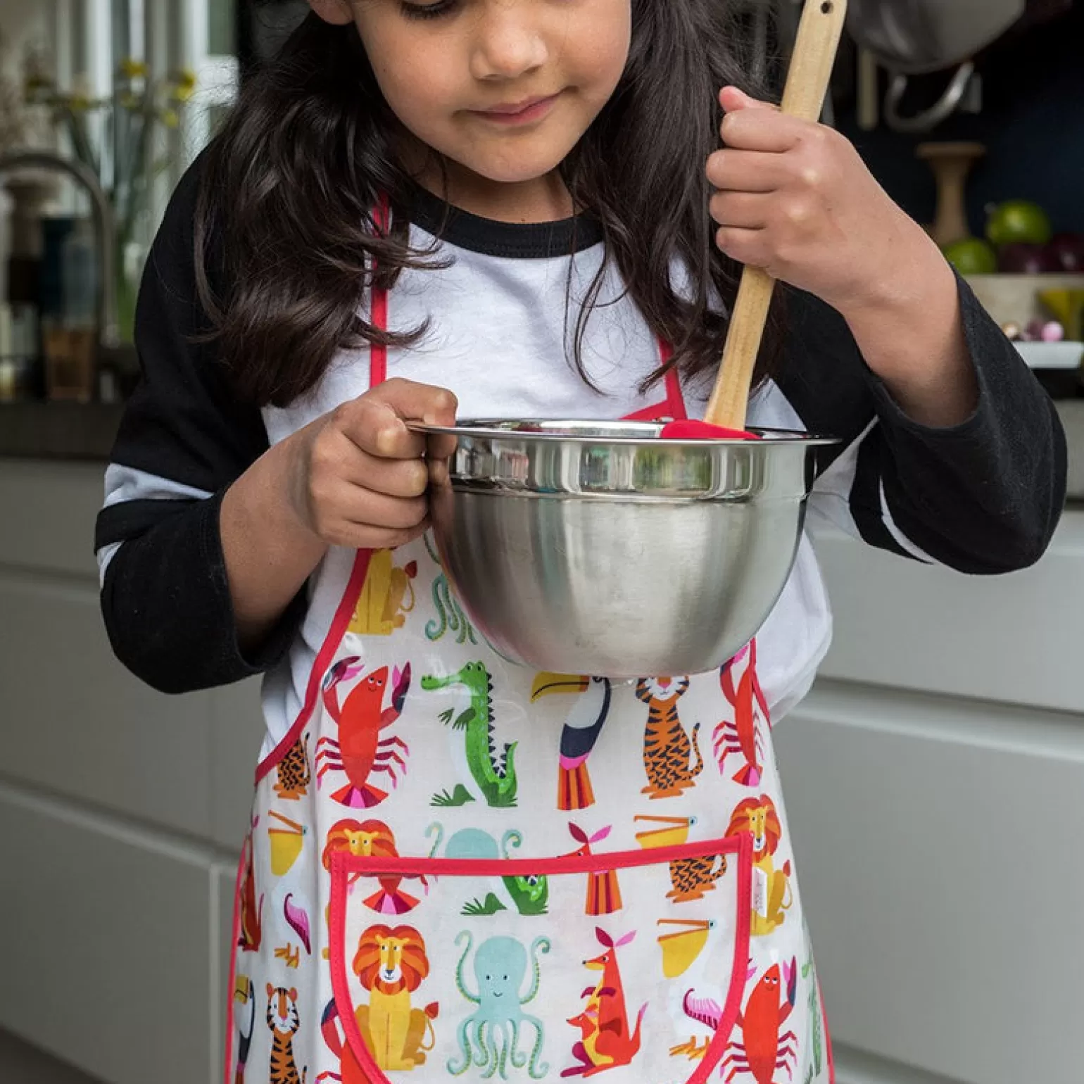 New Rex London - Apron, Colorful Creatures Pretend + Imaginative Play