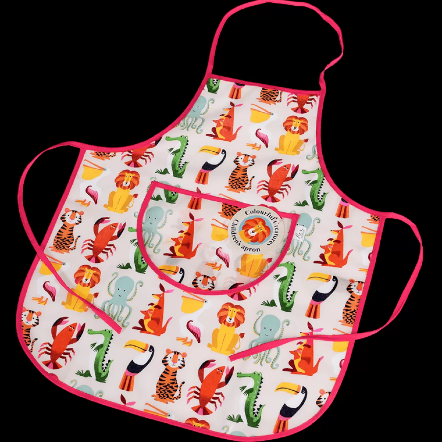 New Rex London - Apron, Colorful Creatures Pretend + Imaginative Play