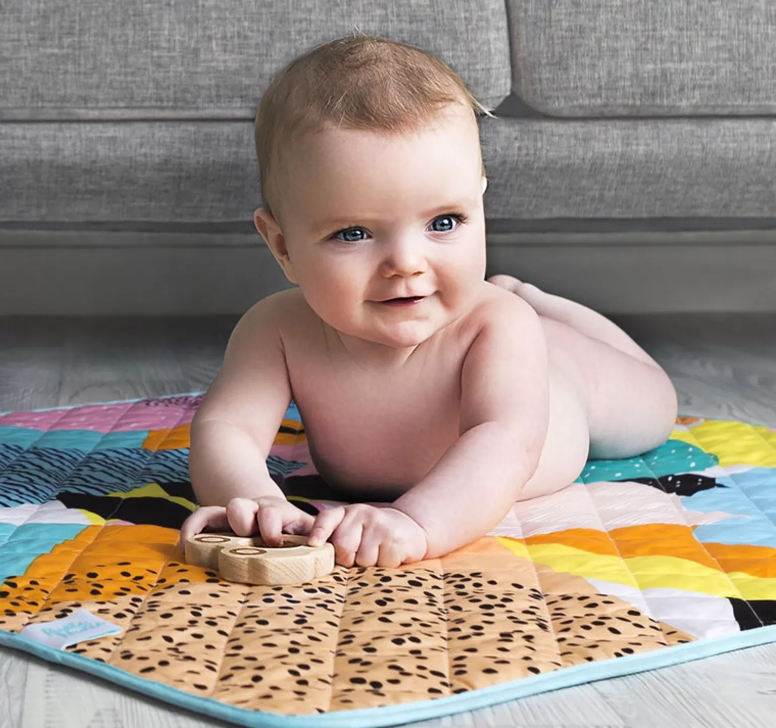 Nudie Rudie Rudie Nudie Waterproof Playmat In The Happy Now Print