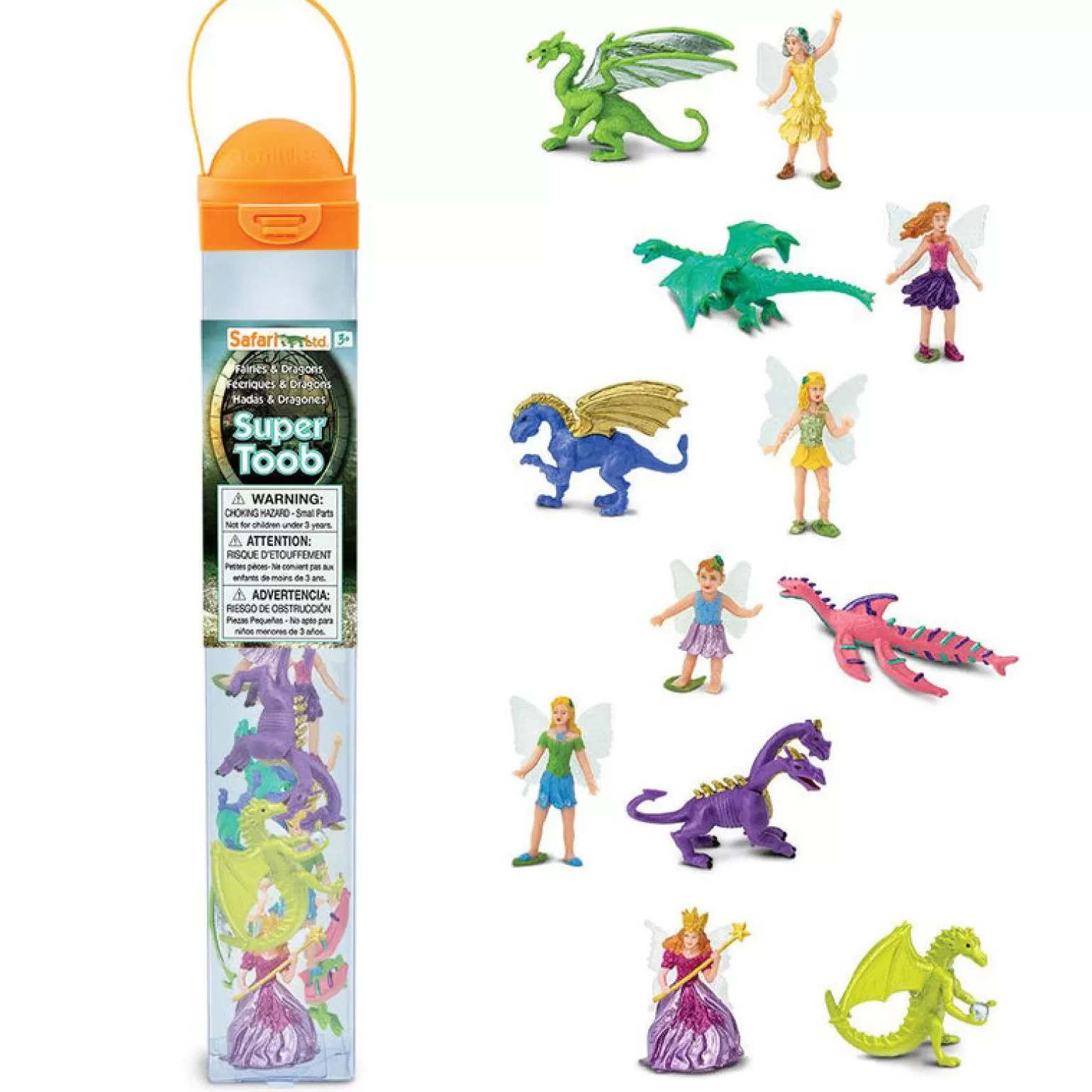 New Super Toob Fairies & Dragons Animals + Figurines