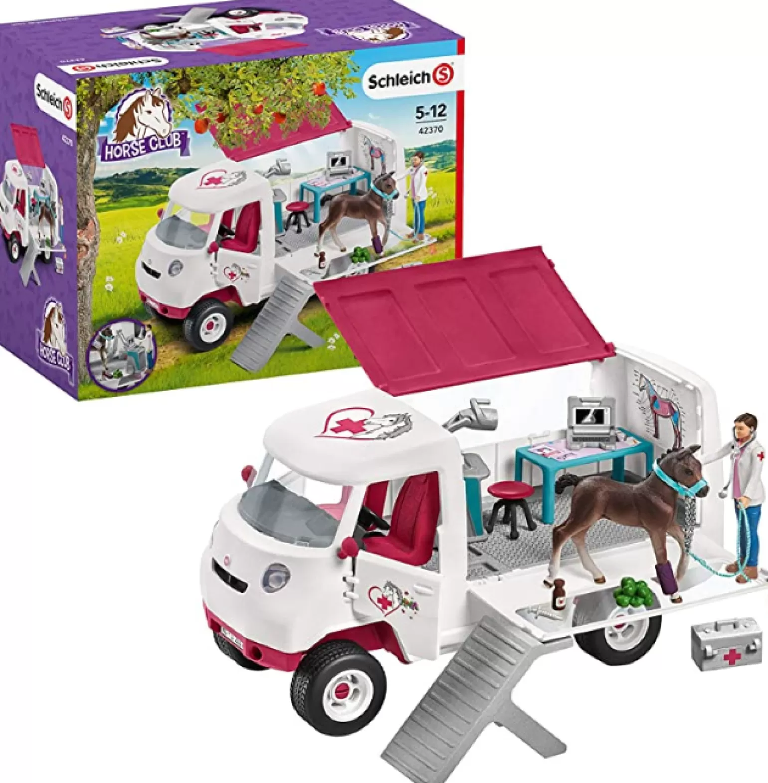 Best Sale - Mobile Vet With Hanoverian Foal Set Animals + Figurines