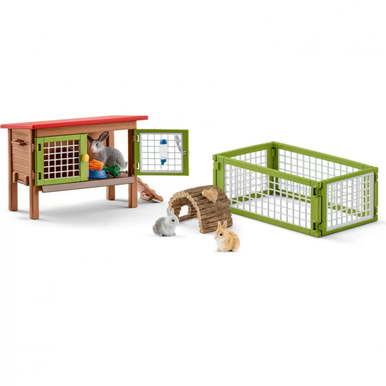 Outlet - Rabbit Hutch Playset Animals + Figurines