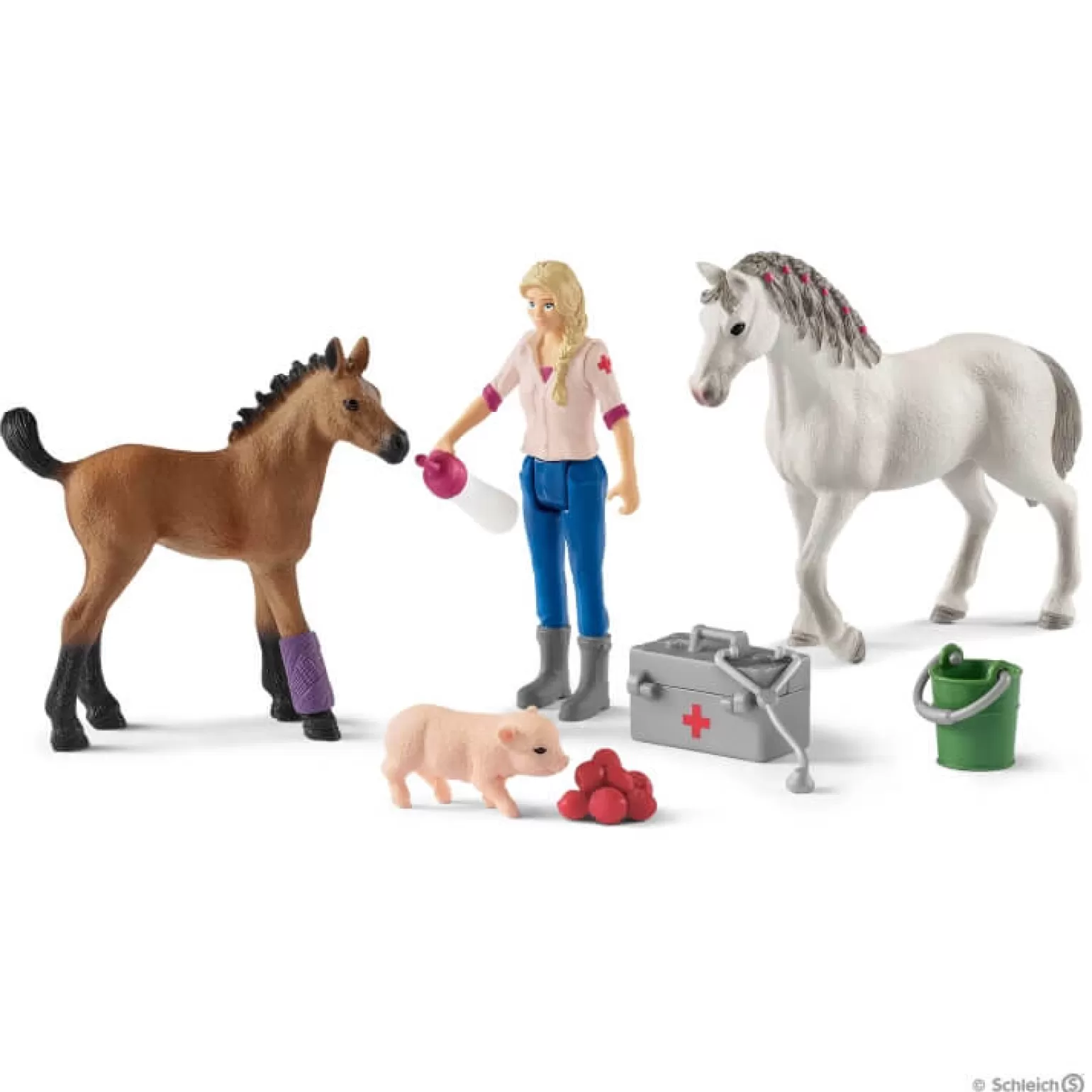 Best Sale - Visiting Vet Set Animals + Figurines