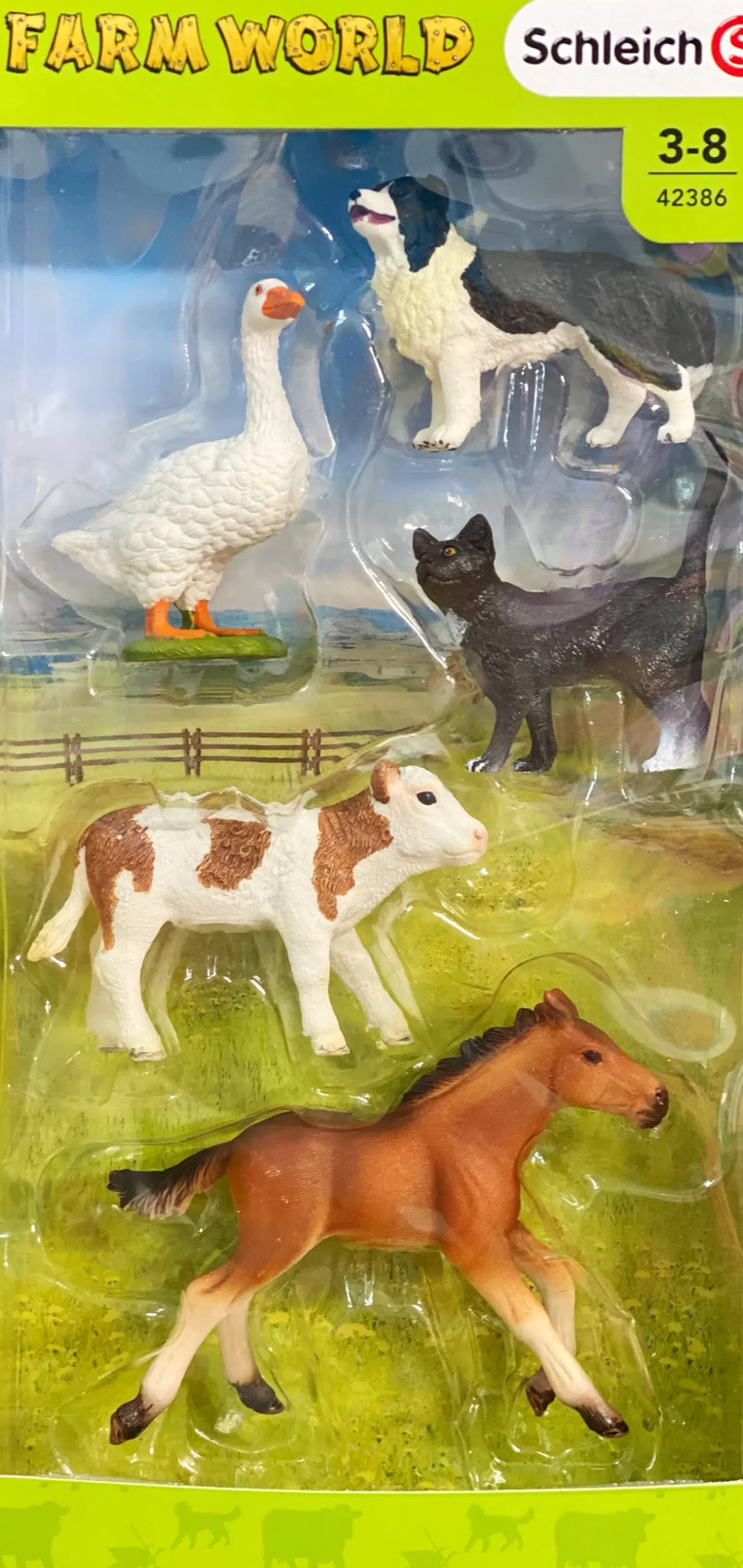 Best Farm Life - 5 Assorted Animals Farm Set Animals + Figurines