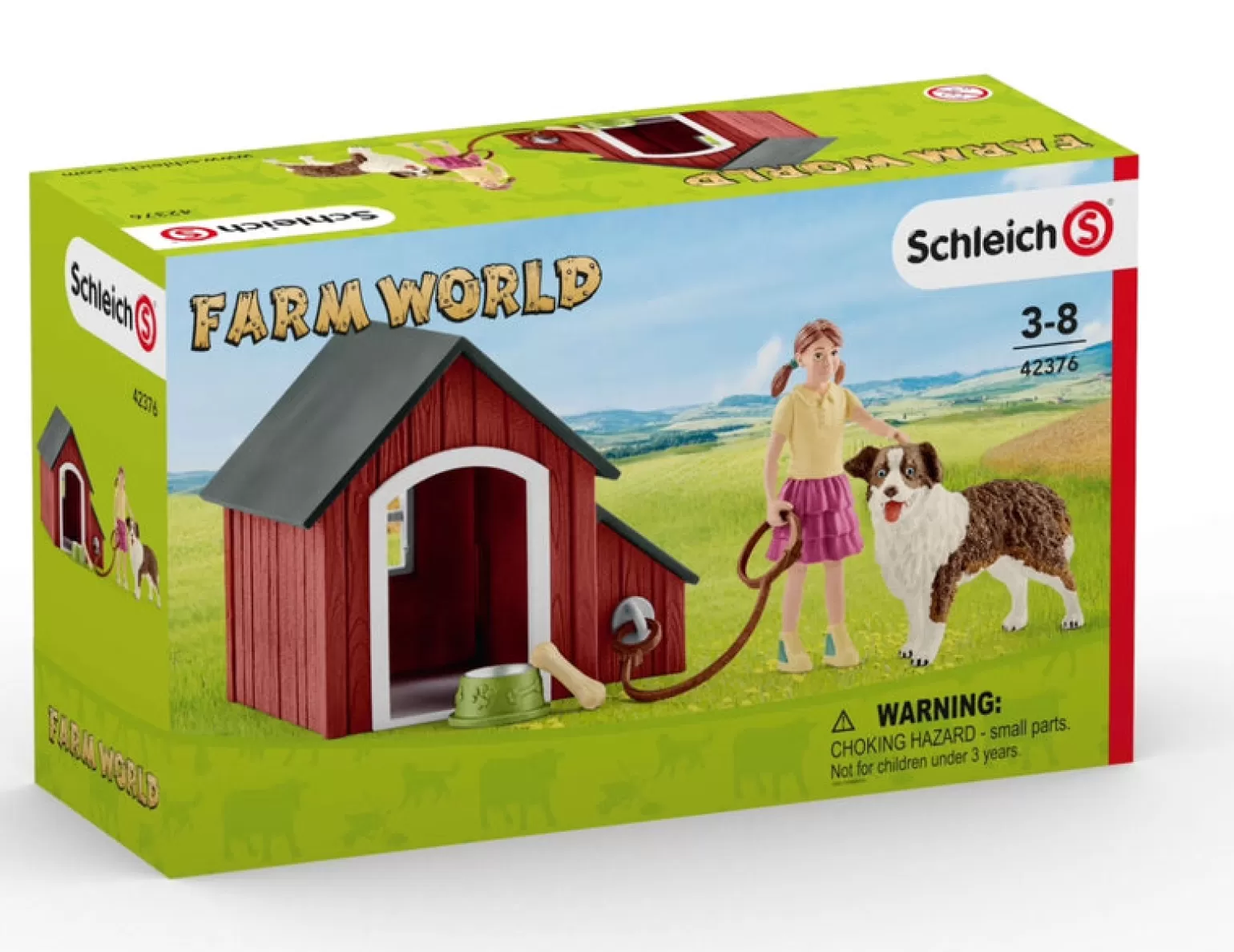 Online Farm Life - Australian Shepherd And Kennel Set Animals + Figurines