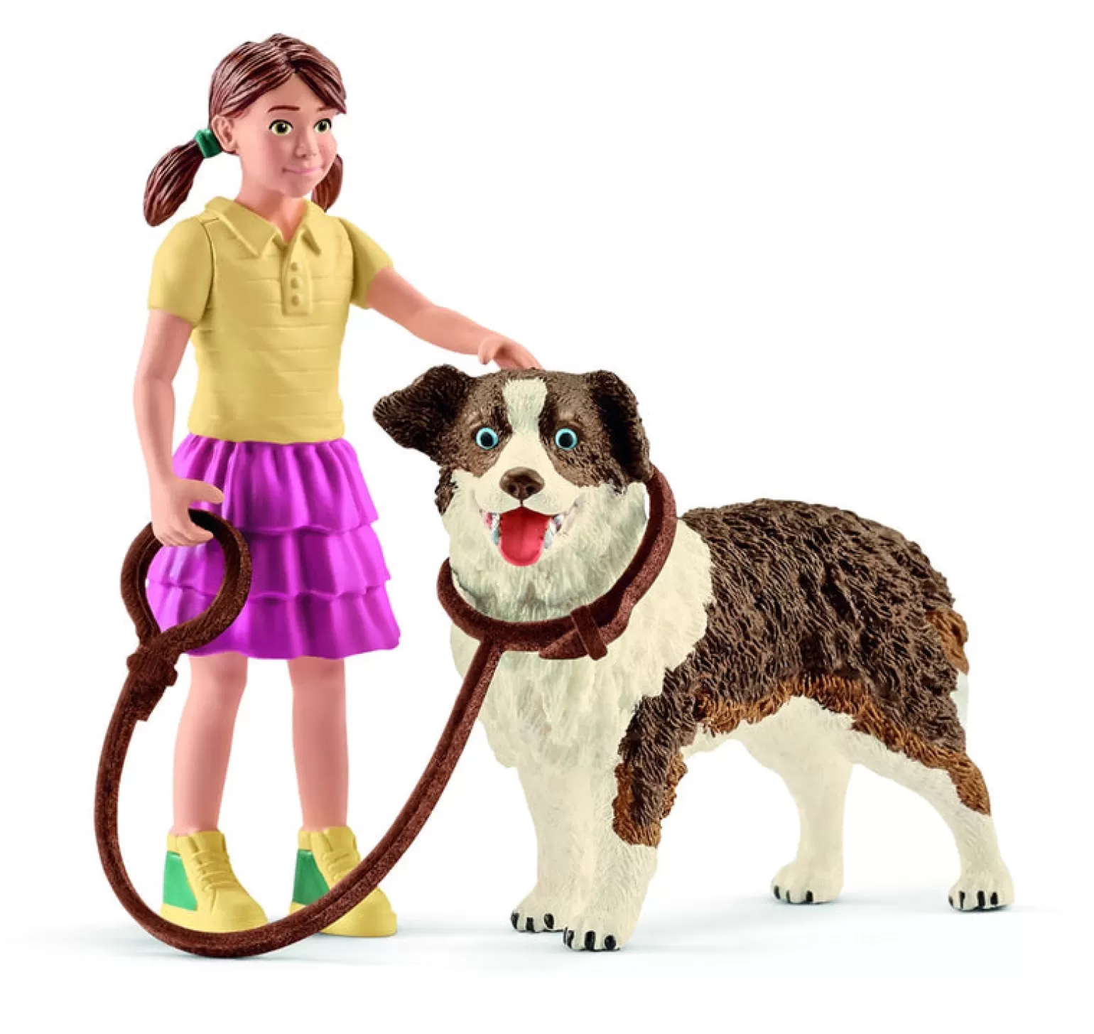 Online Farm Life - Australian Shepherd And Kennel Set Animals + Figurines