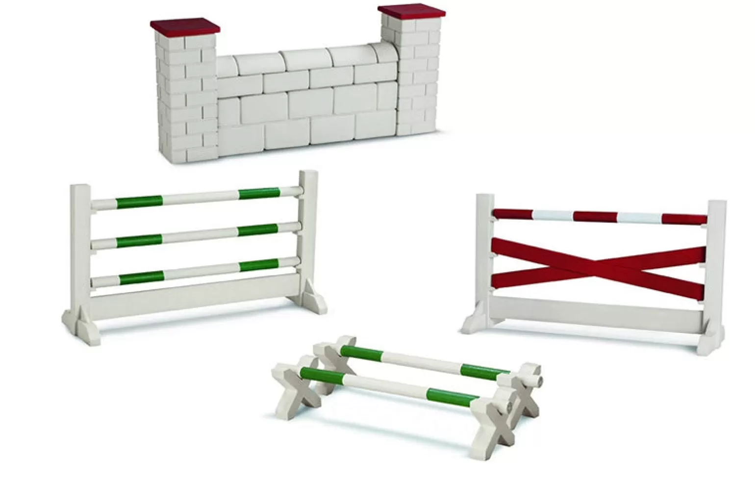 Cheap Farm Life - Horse Show Jumping Course Animals + Figurines