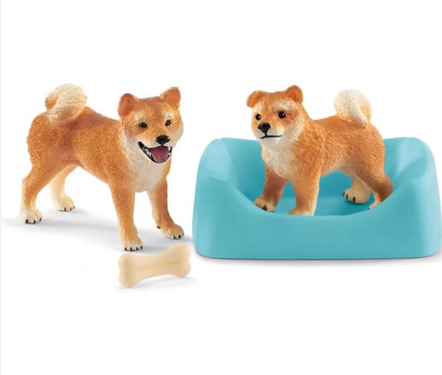 Discount Farm Life - Shiba Inu Mother And Puppy Animals + Figurines