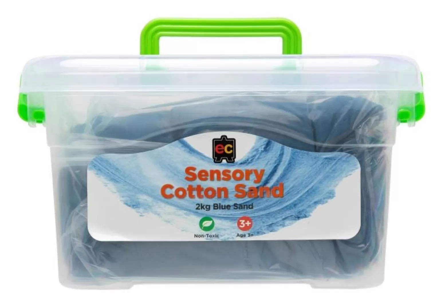 Educational Colours Sensory Cotton Sand 2Kg - Blue