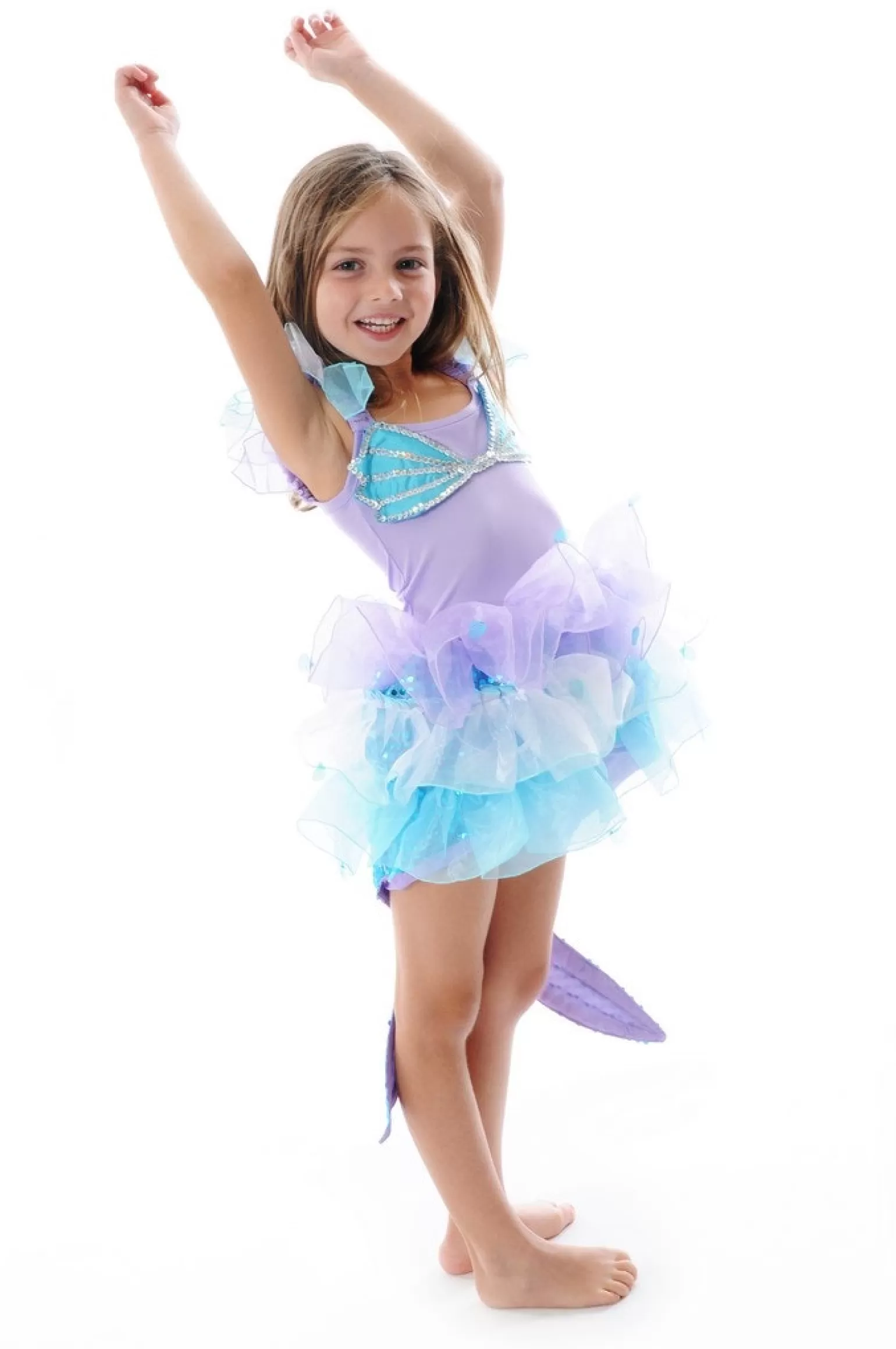 Fairy Girls Sparkle Mermaid Dress