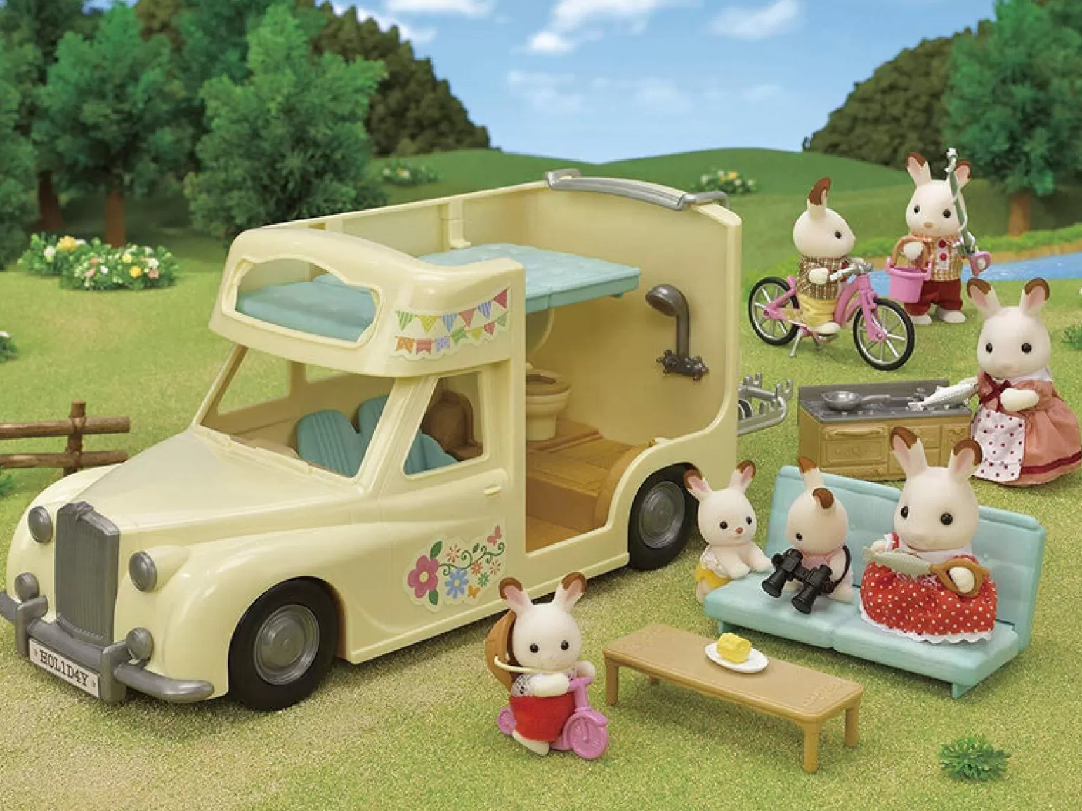 Fashion Family Campervan Animals + Figurines