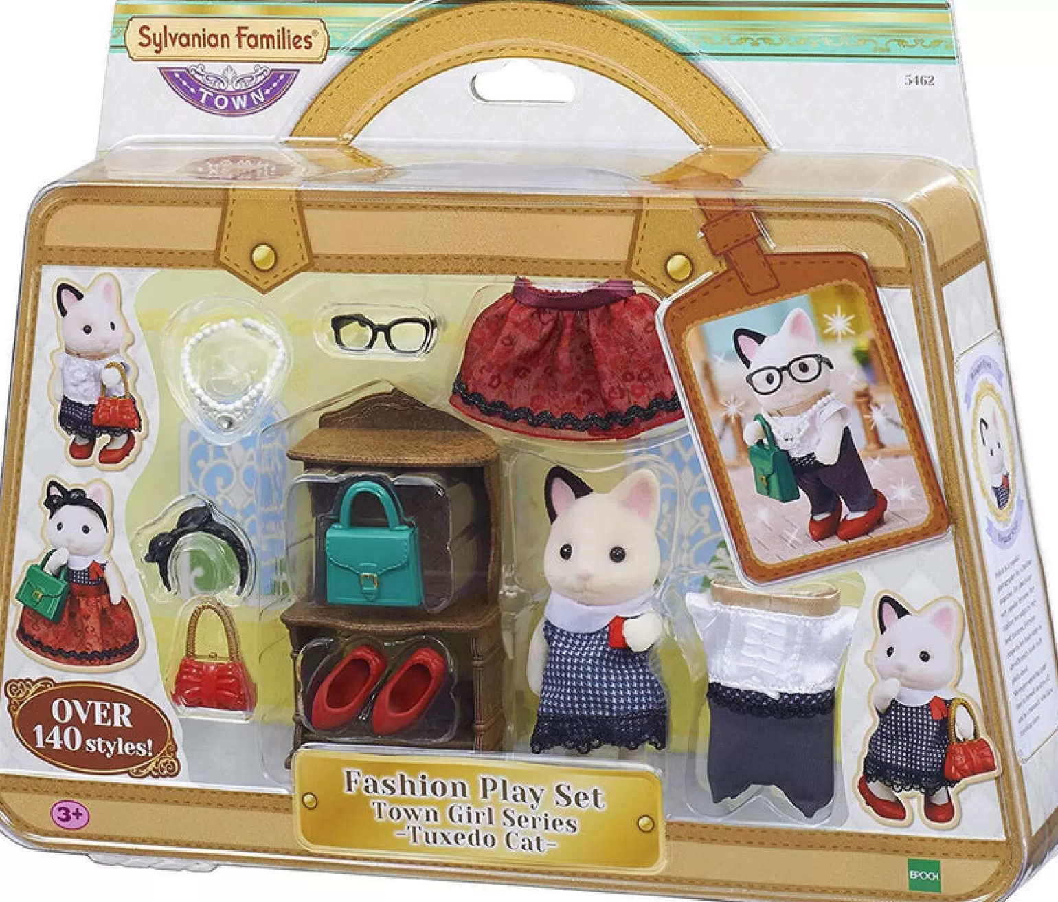 Shop Fashion Play Set, Tuxedo Cat Animals + Figurines