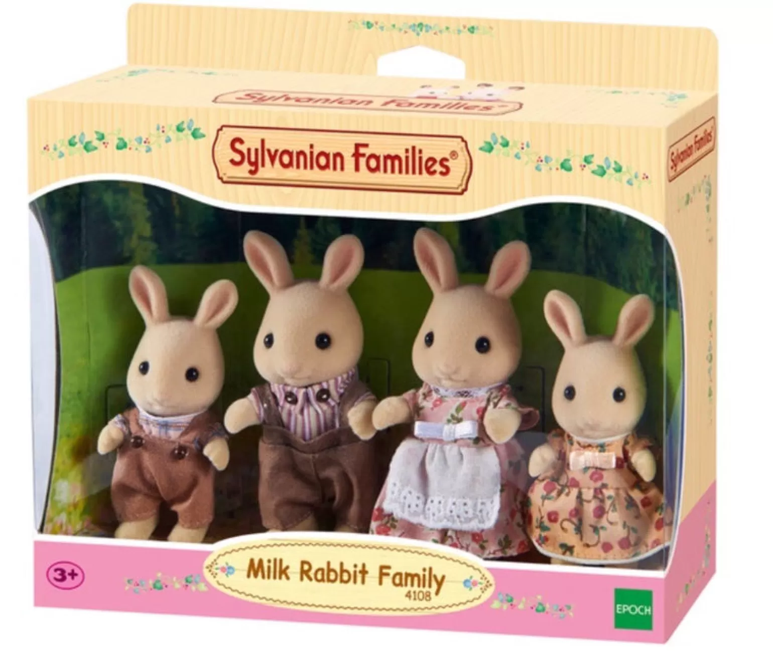 Clearance Milk Rabbit Family Animals + Figurines