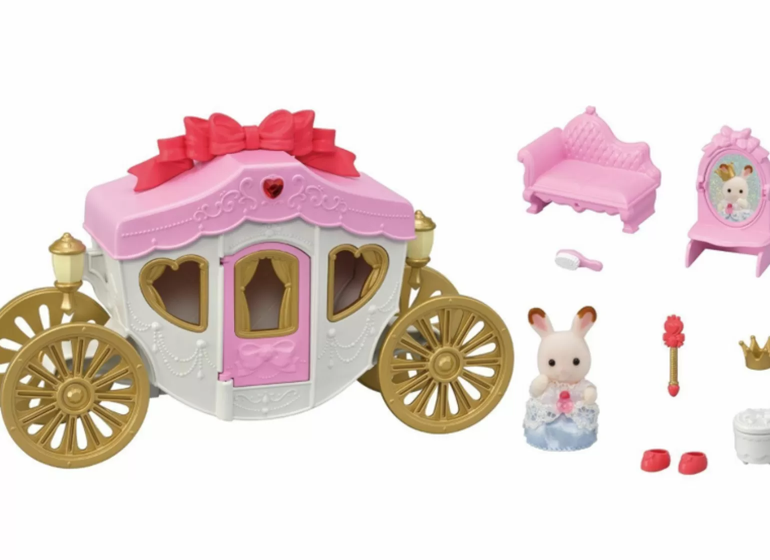 Cheap Royal Carriage Set Dolls + Accessories