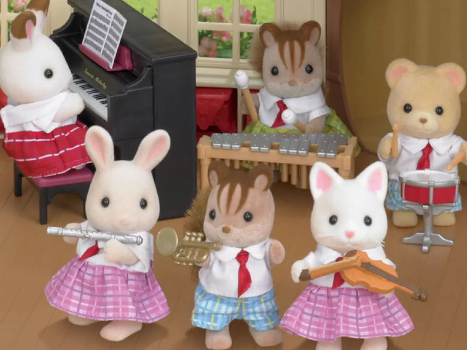 Fashion School Music Set Animals + Figurines